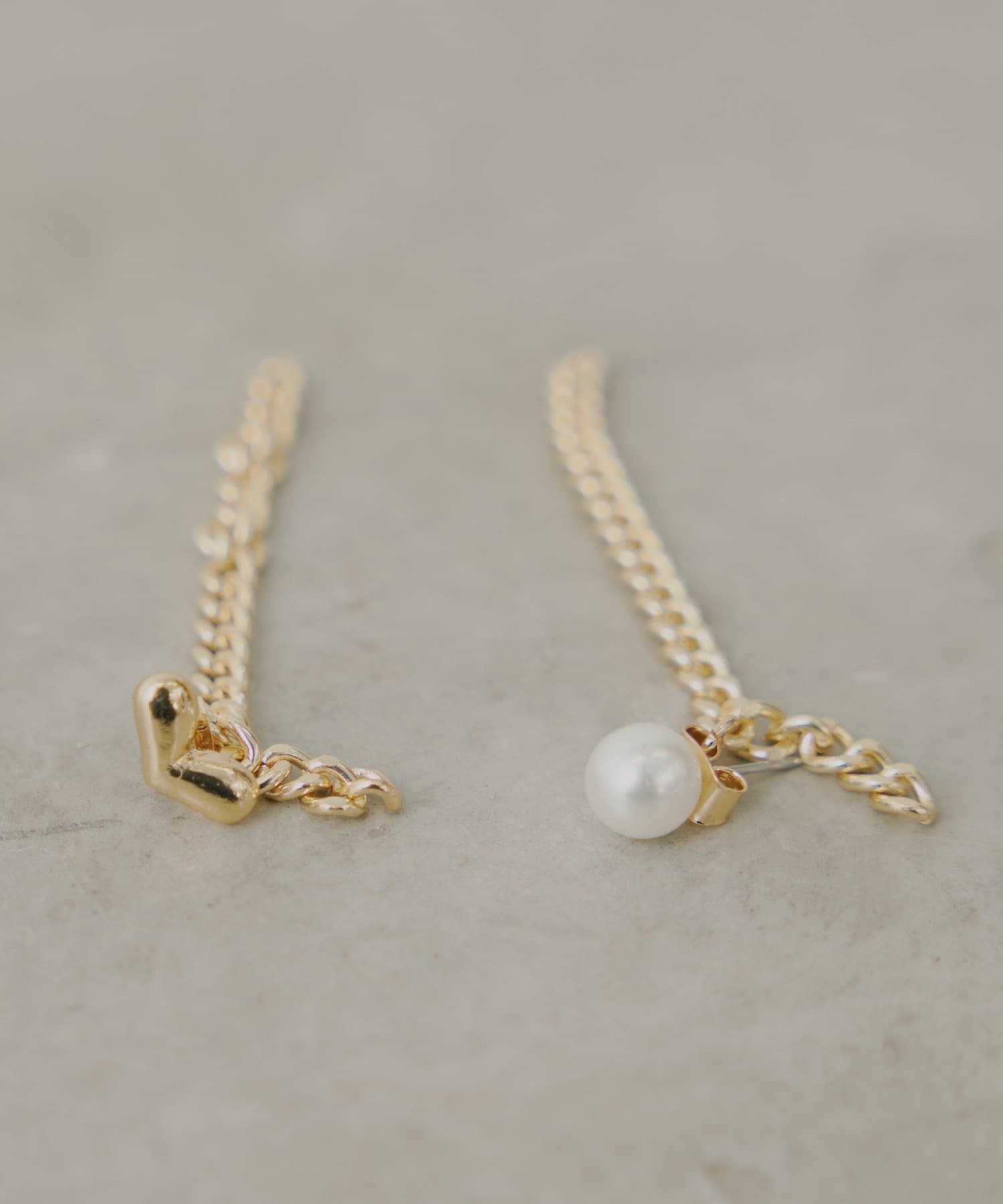 OUTLET(アウトレット) 【Chico】アシメチェーンピアス