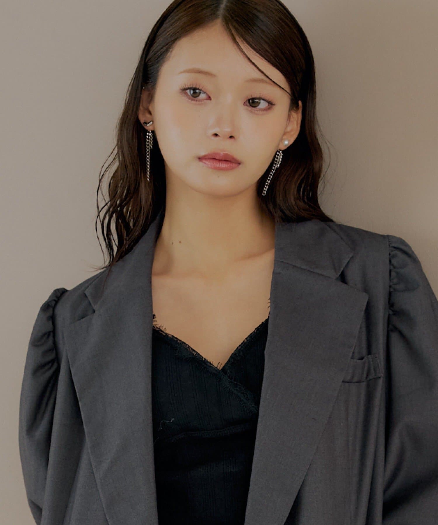 OUTLET(アウトレット) 【Chico】アシメチェーンピアス