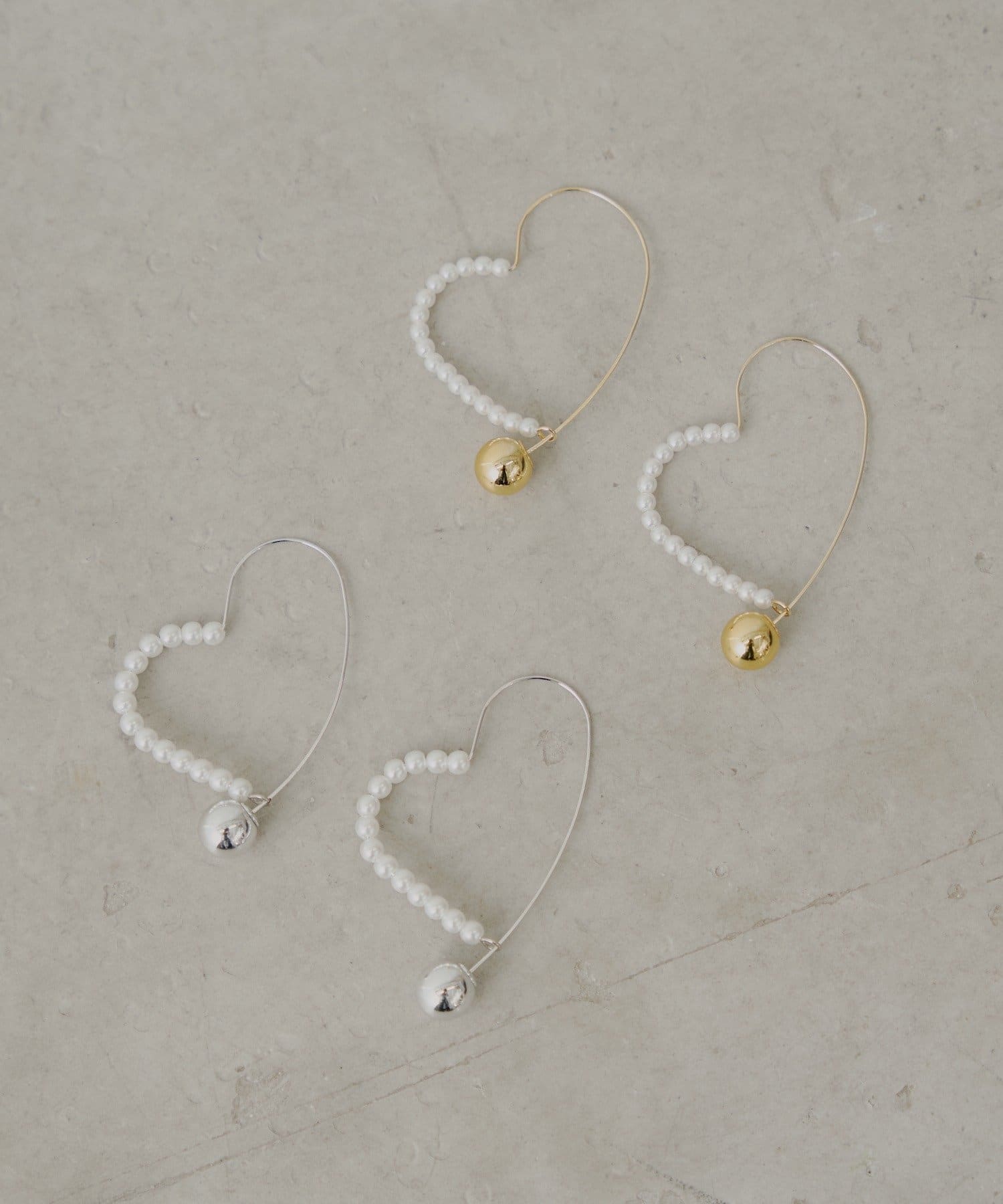 OUTLET(アウトレット) 【Chico】ハートフープピアス