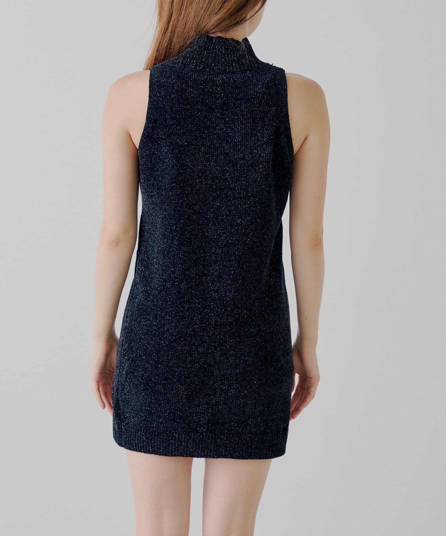 OUTLET(アウトレット) 【Chico】ベロアモールノースリワンピース+カーディガンセット