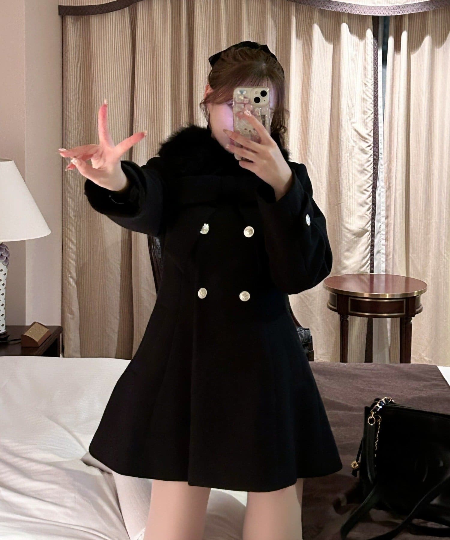 OLIVE des OLIVE(オリーブ デ オリーブ) 【インフルエンサー企画】Keru マルチwayリボンミドルコート