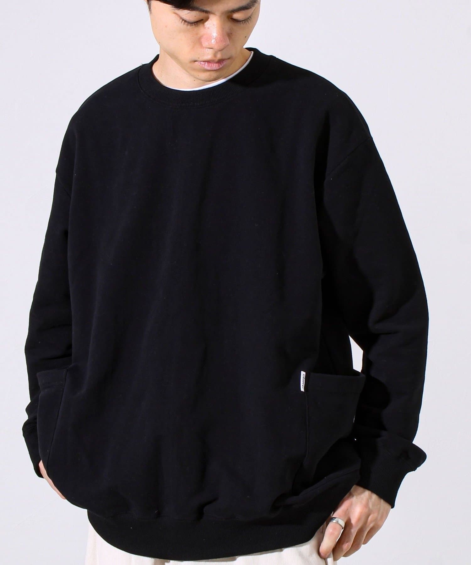 FREDY & GLOSTER(フレディ アンド グロスター) 【ディテールで差がつく】バックステッチサイドポケットスウェット