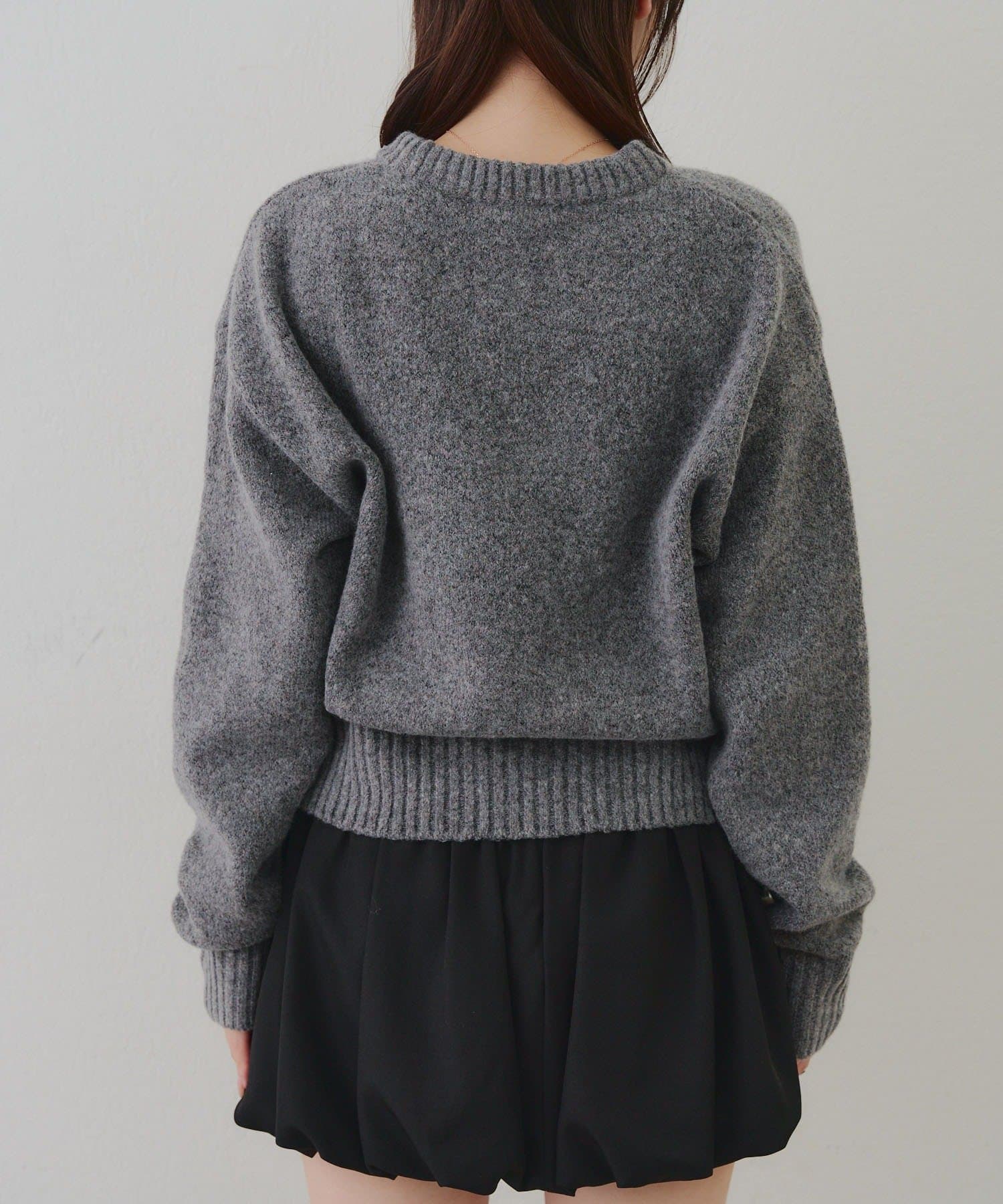 NICE CLAUP / OLIVE des OLIVE OUTLET(ナイスクラップ  / オリーブ デ オリーブ アウトレット) 【RMAF】ニット帽クマプルオーバー