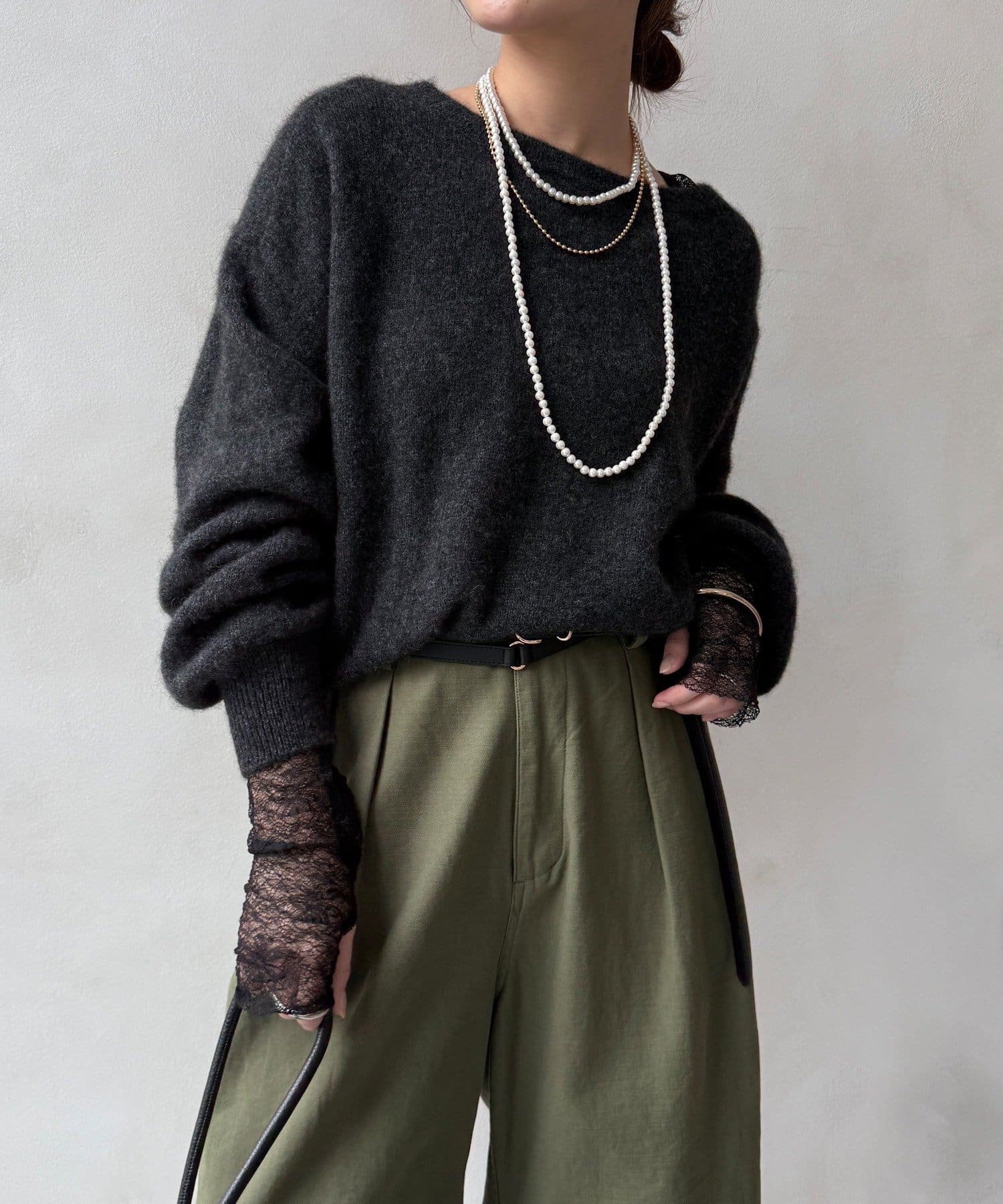 DOUDOU(ドゥドゥ) ヤクウールプルオーバー