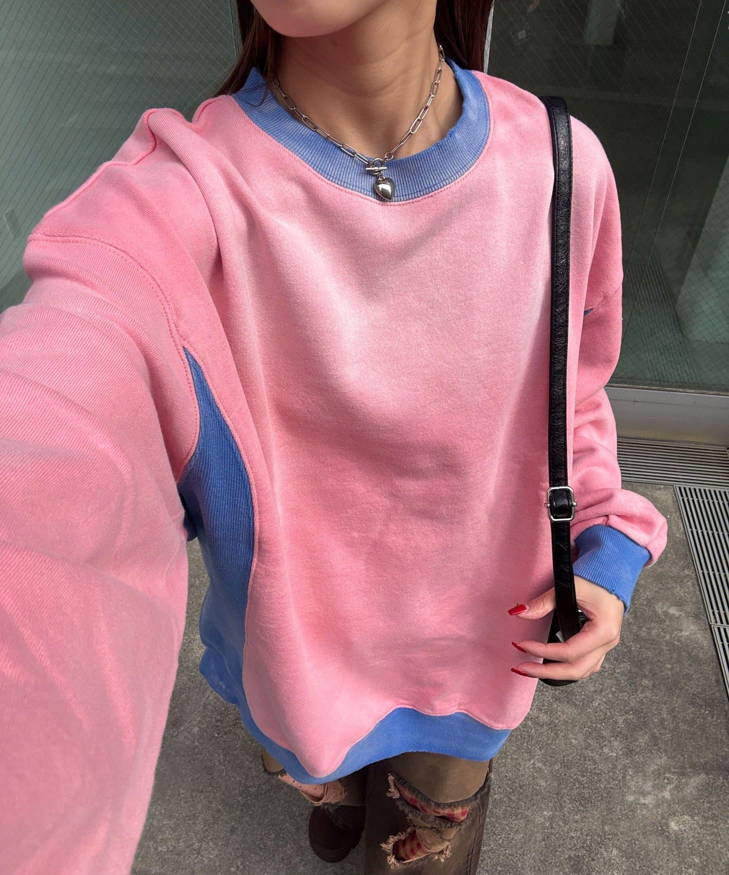 CIAOPANIC(チャオパニック) 【RePRODUCTION LABEL / リプロダクションレーベル】リブ切替プルオーバー