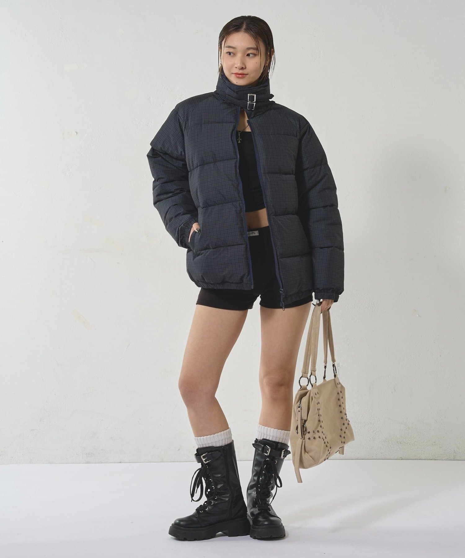 WHO’S WHO gallery(フーズフーギャラリー) アソート柄中綿ブルゾン