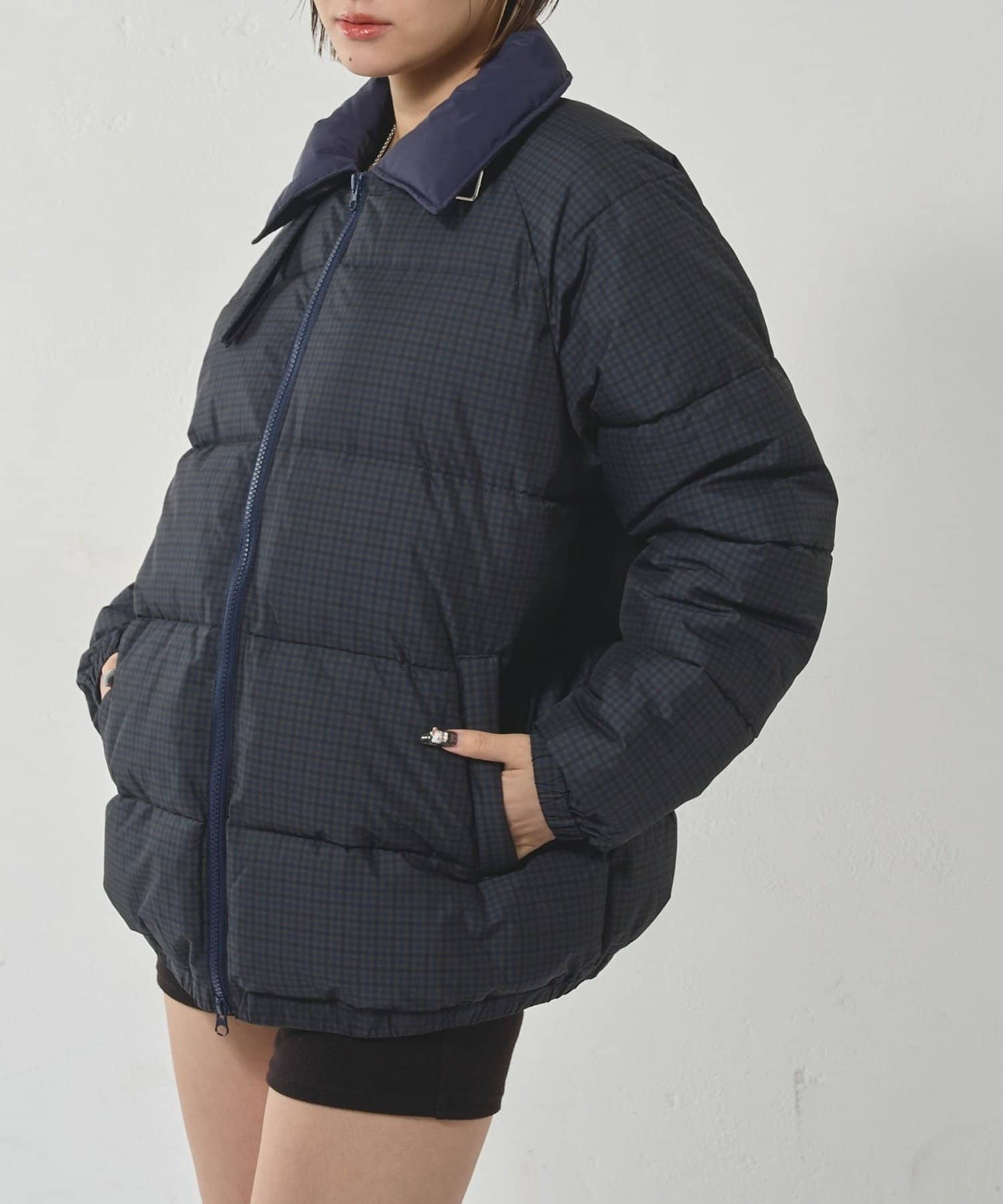 WHO’S WHO gallery(フーズフーギャラリー) アソート柄中綿ナイロンブルゾン