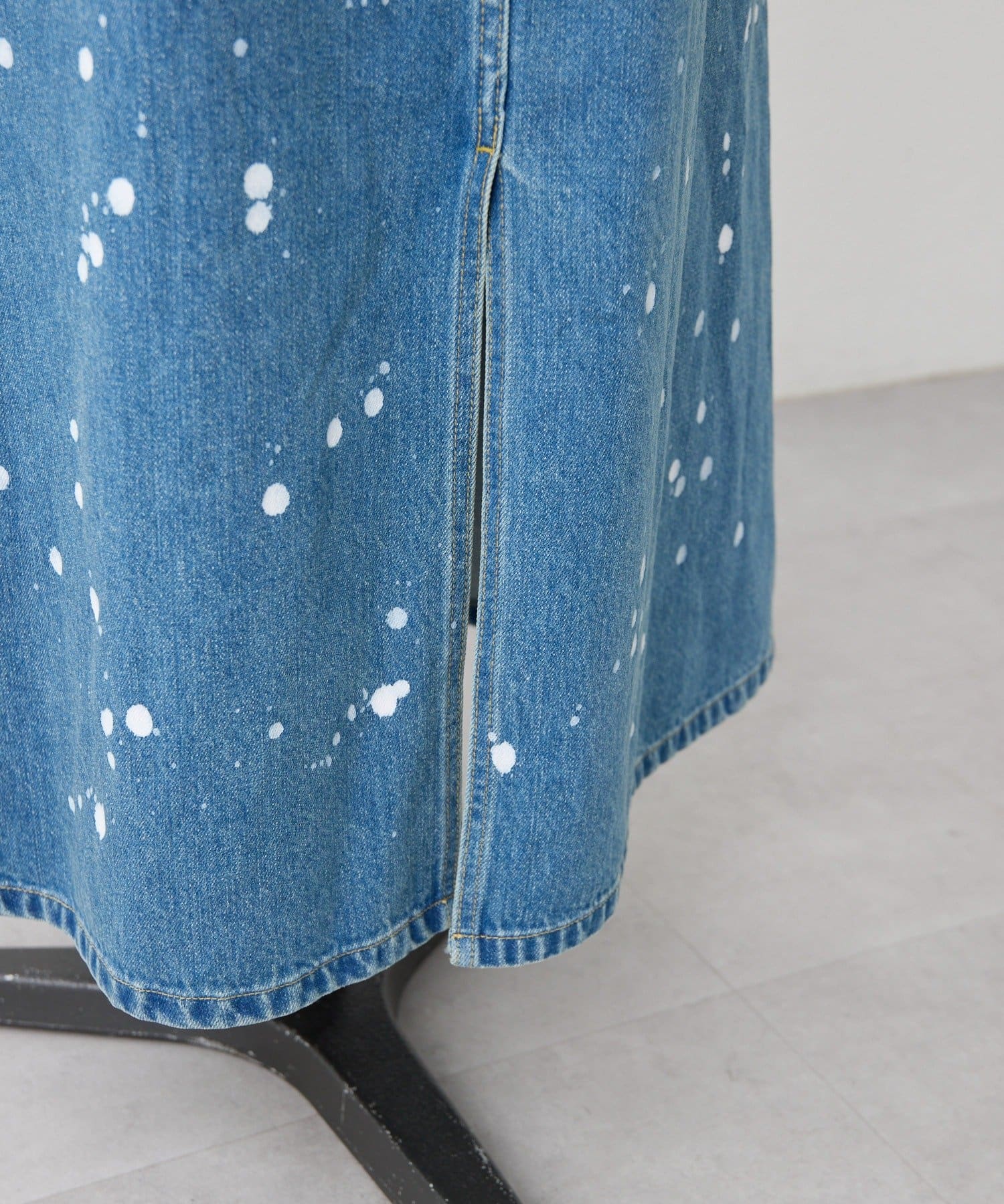 ear PAPILLONNER(イア パピヨネ) 《動画あり》ペイントデニムキャミジャンスカ【SUM1 STYLE(スミスタイル)】