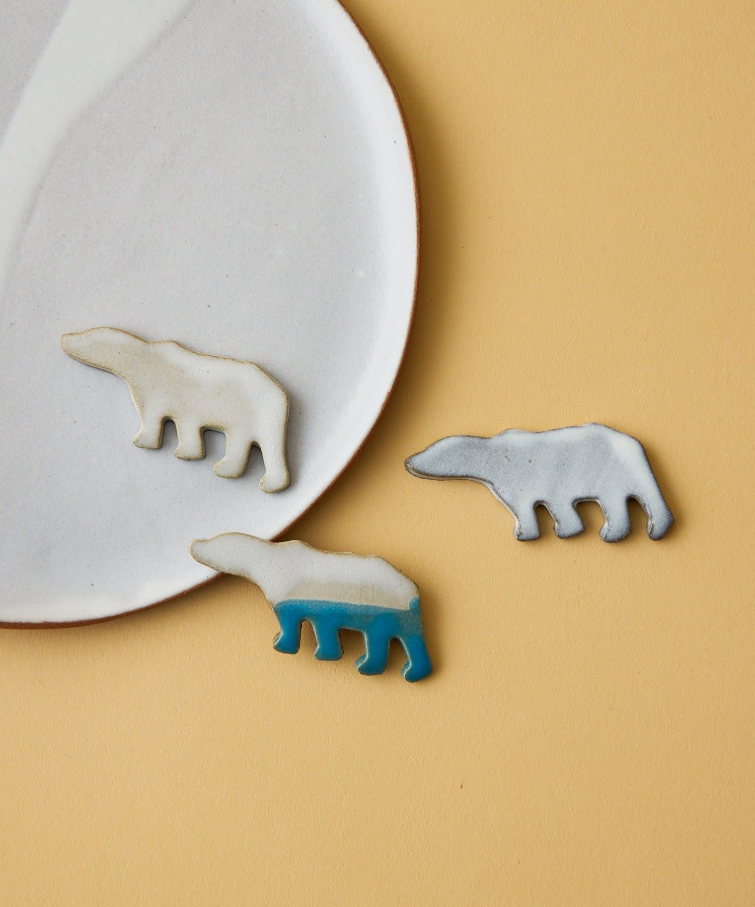 Drawing Numbers(ドローイングナンバーズ) teto ceramics/シロクマ箸置き