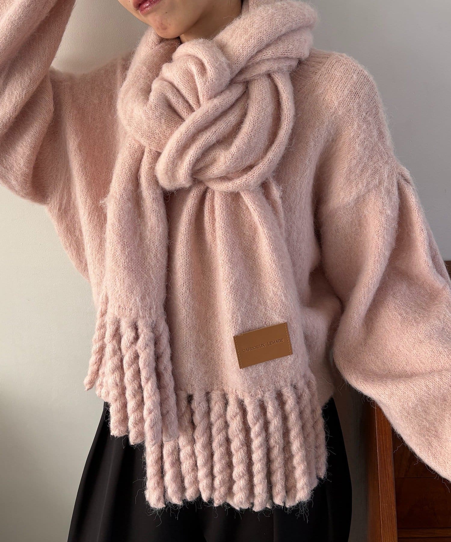 CAPRICIEUX LE'MAGE(カプリシュレマージュ) モヘア起毛マフラー