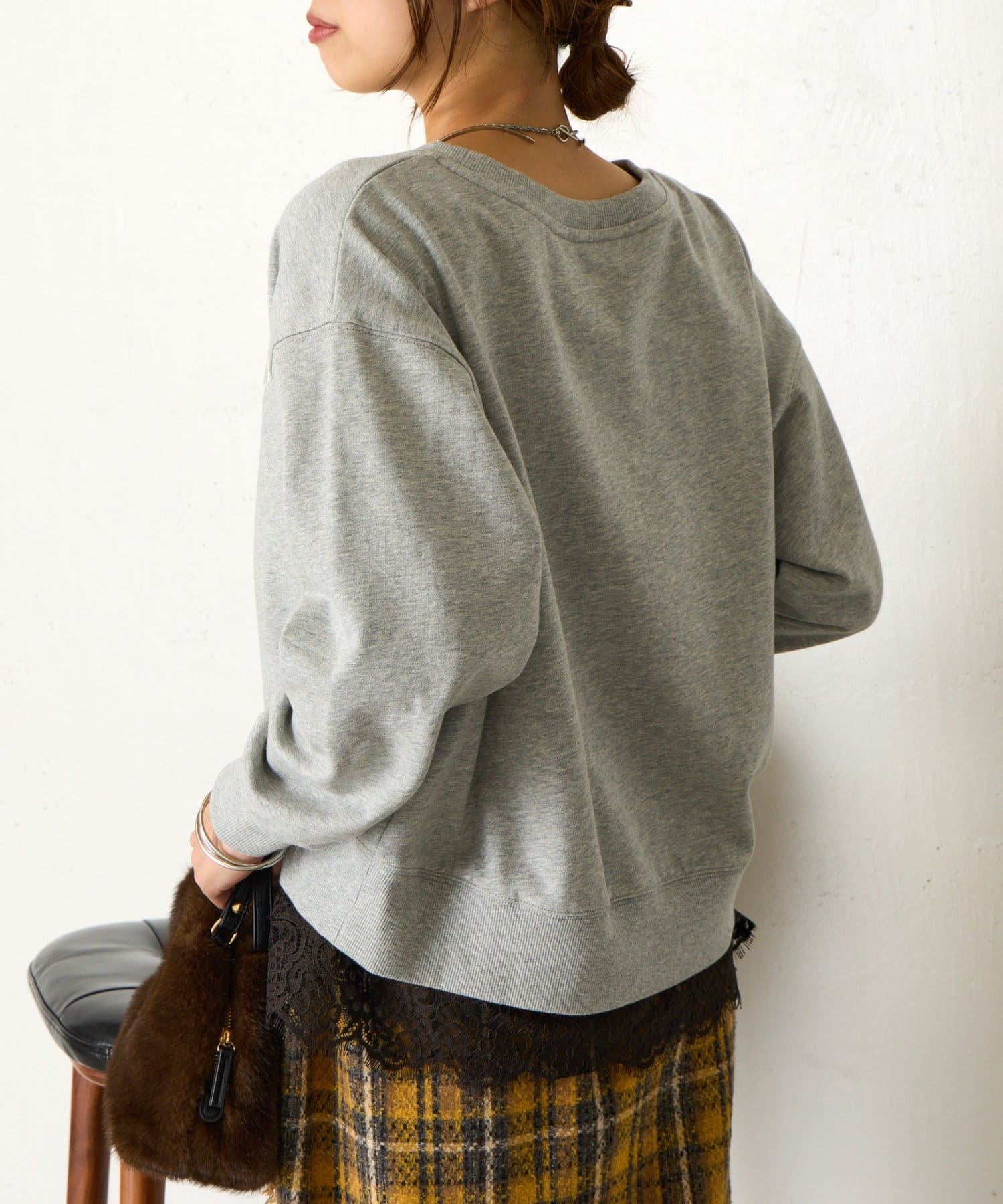 Jena　espace merveilleux(ジェナ　エスパスメルヴェイユ) ミニ裏毛フロッキーロゴカットソー