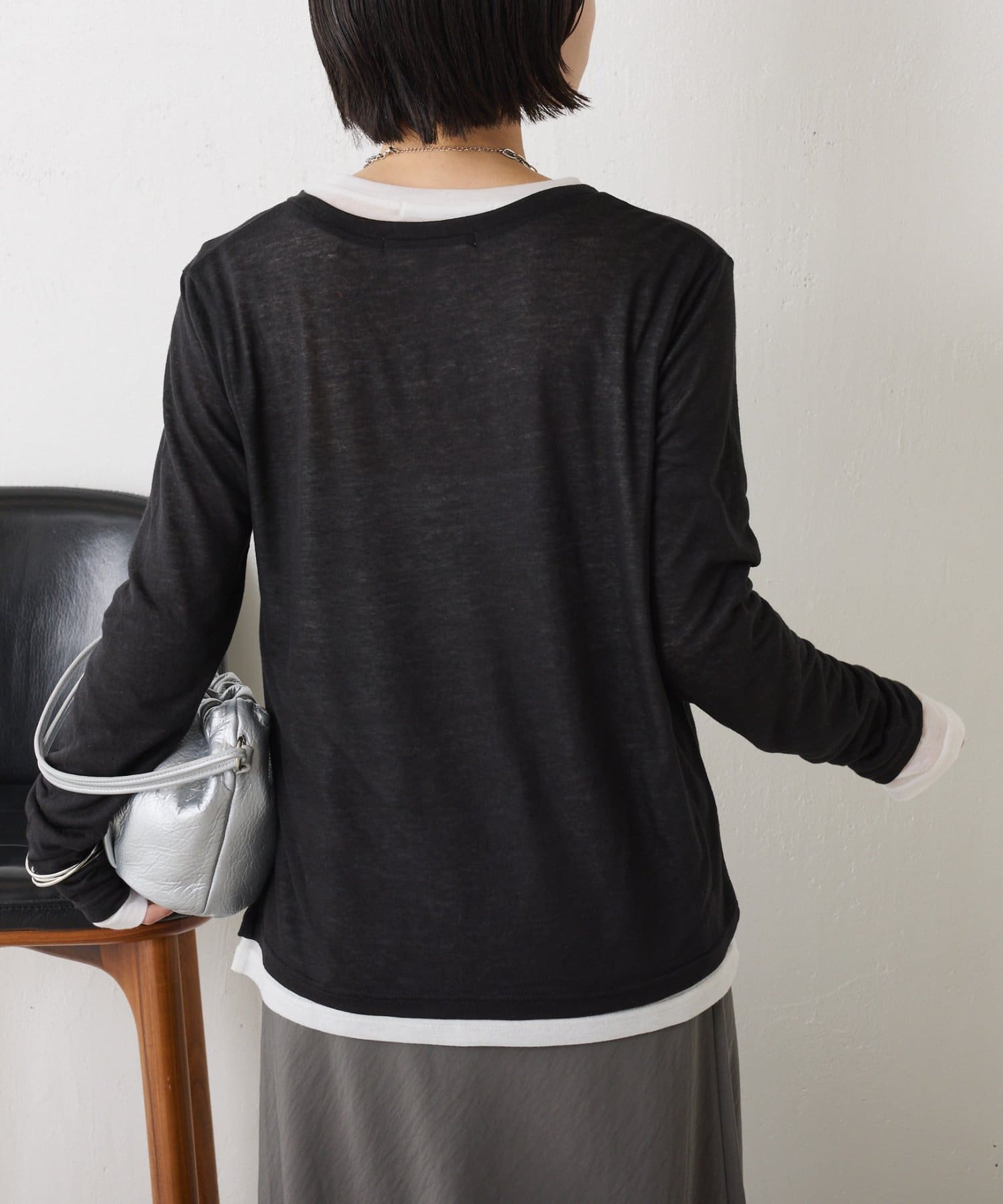 Jena　espace merveilleux(ジェナ　エスパスメルヴェイユ) 【2点セット/春まで着れる】2セットシアーロンT