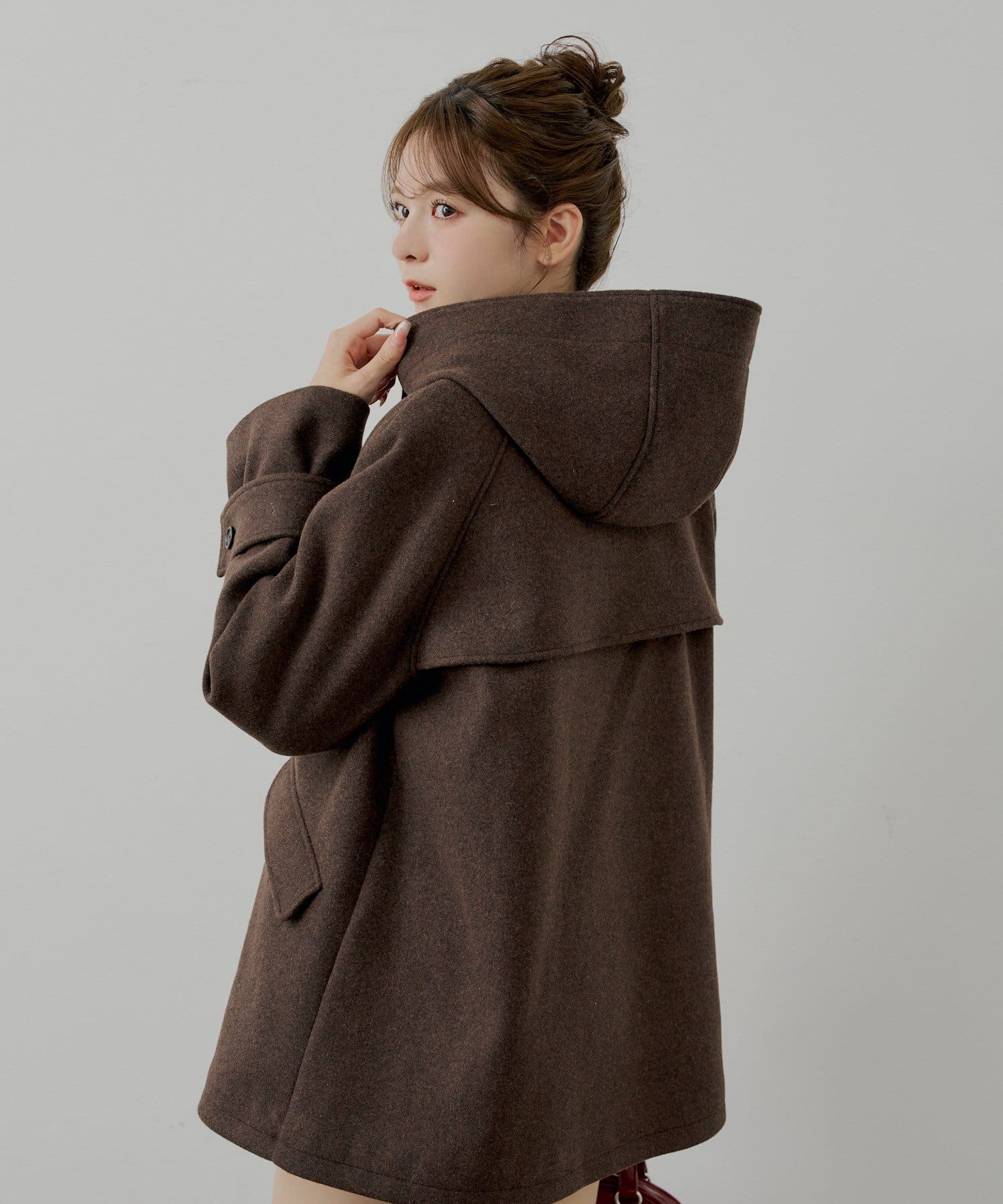 Chico(チコ) 【WEB限定】フードダッフルミドルコート