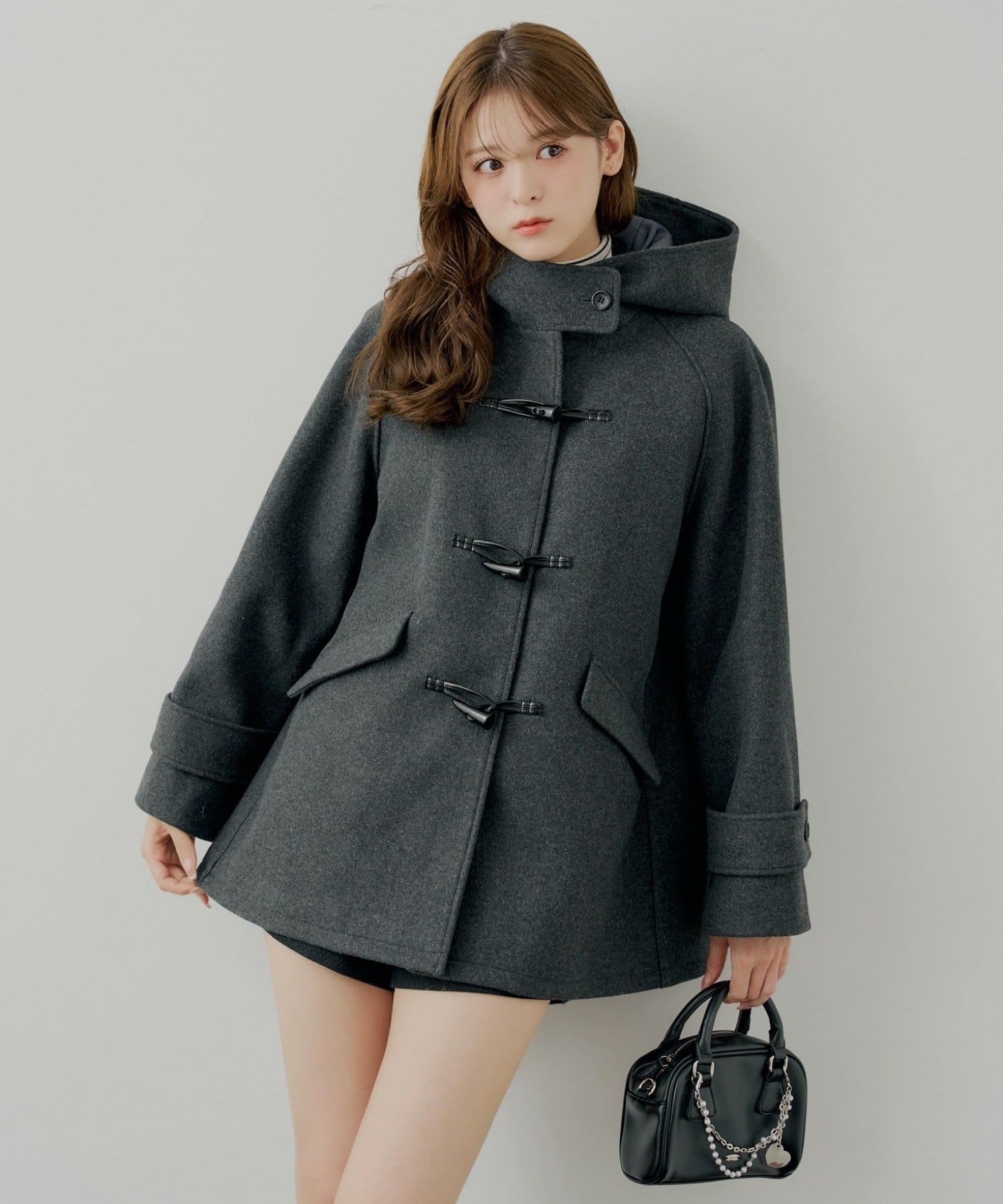 Chico(チコ) 【WEB限定】フードダッフルミドルコート