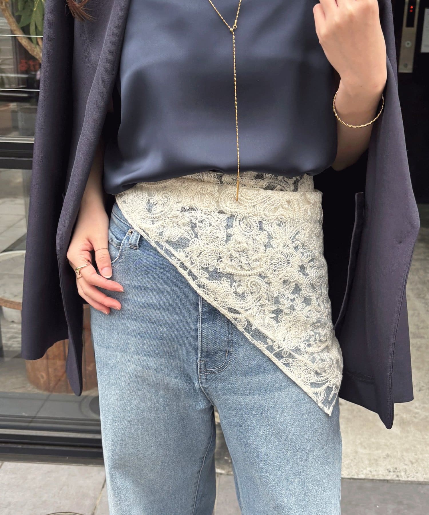 COLLAGE GALLARDAGALANTE(コラージュ ガリャルダガランテ) 【PAPILLONNER/パピヨネ】レーススカーフ/オケージョン