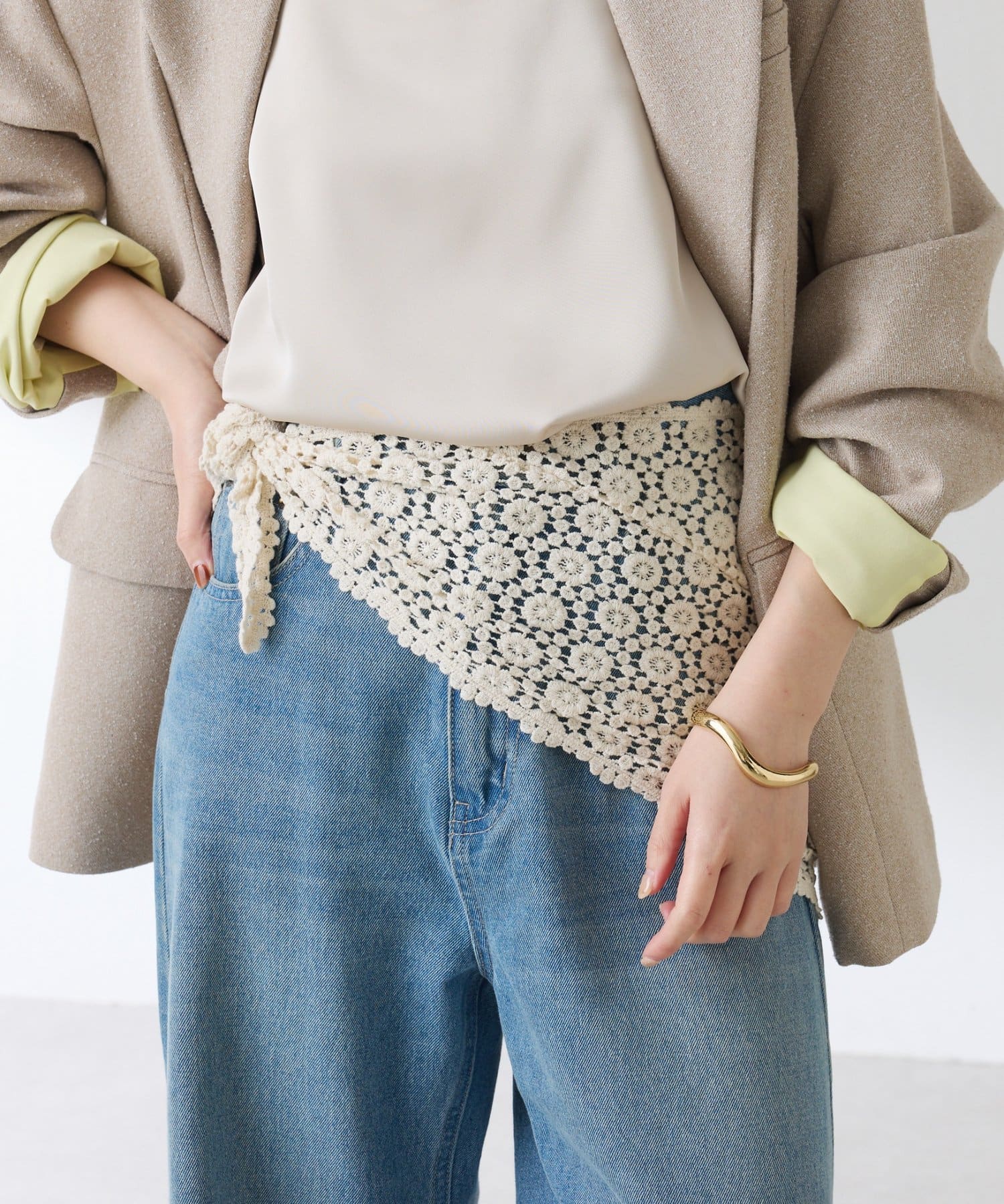 COLLAGE GALLARDAGALANTE(コラージュ ガリャルダガランテ) 【PAPILLONNER/パピヨネ】マルチウェイレースバブーシュカ