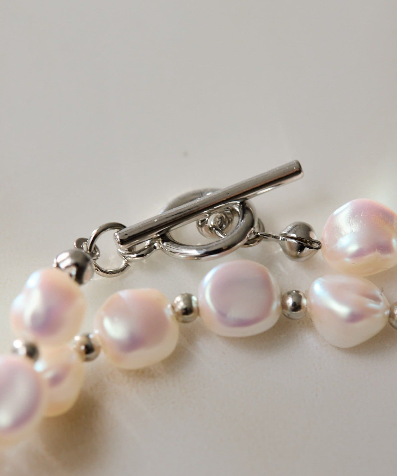 ear PAPILLONNER(イア パピヨネ) 粒バロックパールロングネックレス