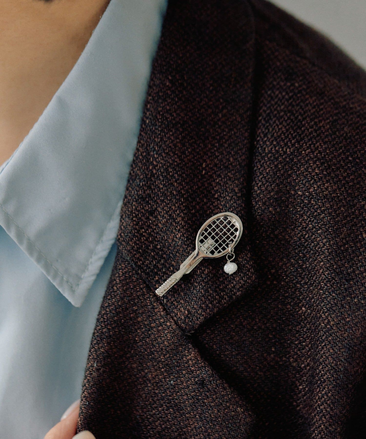 ear PAPILLONNER(イア パピヨネ) 《WEB＆一部店舗限定》テニスラケットブローチ