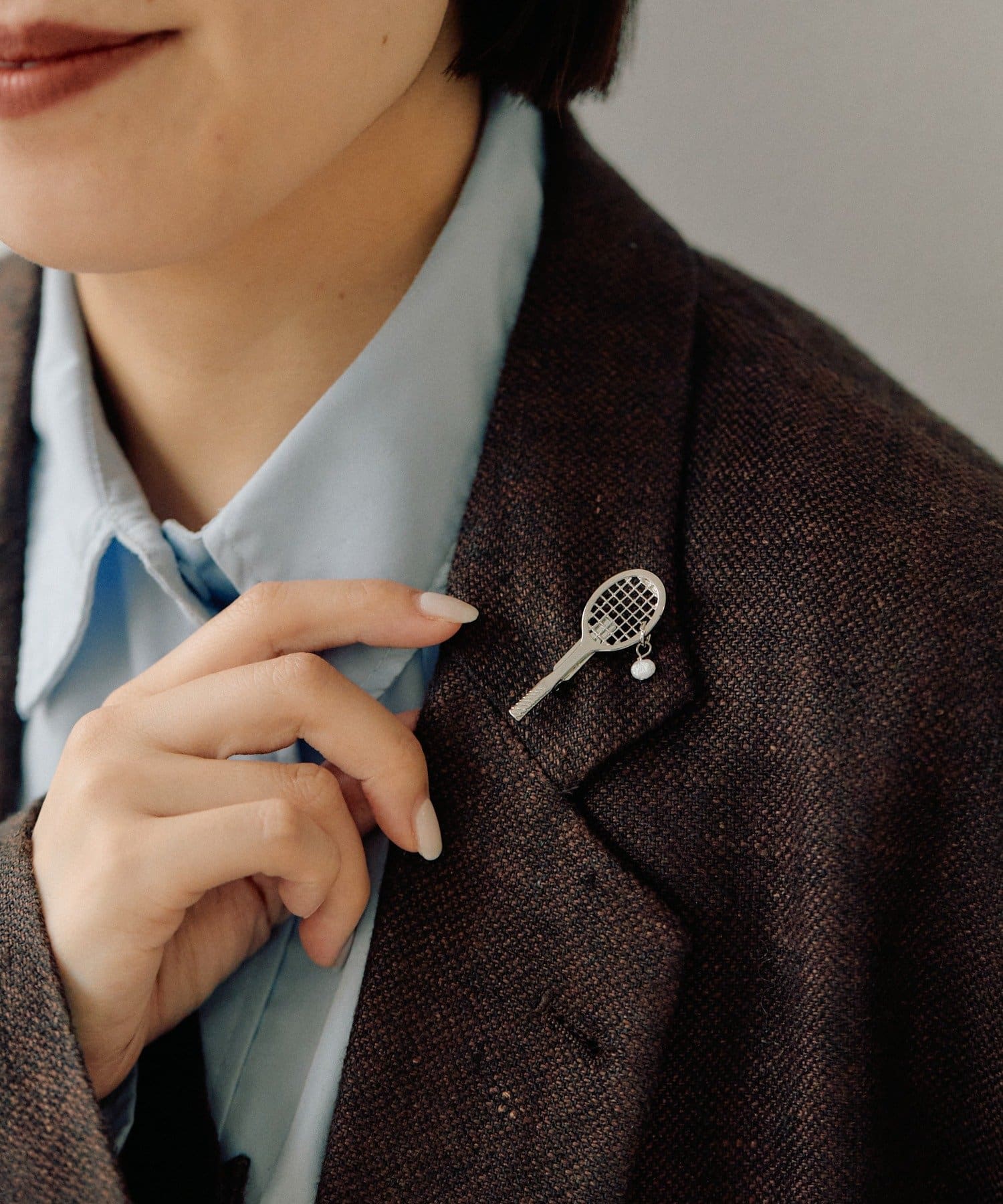 ear PAPILLONNER(イア パピヨネ) 《WEB＆一部店舗限定》テニスラケットブローチ