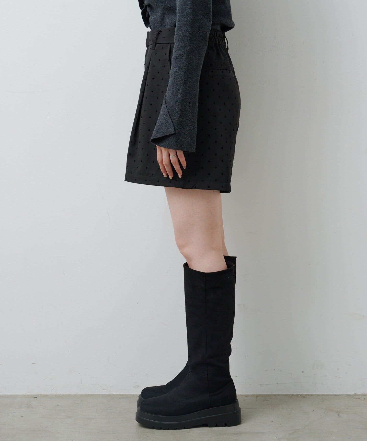 Kastane(カスタネ) 【11.8(土)12:00発売/WEB先行/セットアップ対応】ドットサテンショートパンツ