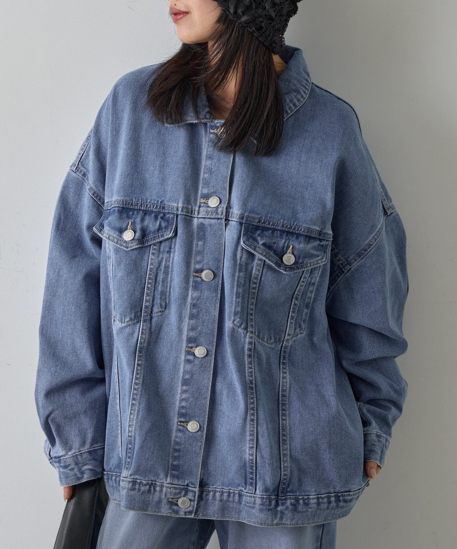 -goocy-(グーシー) ビッグシルエットデニムジャケット