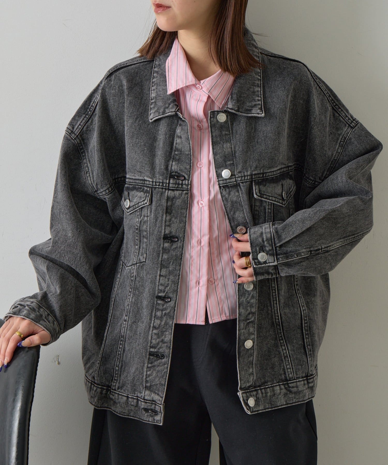 -goocy-(グーシー) ビッグシルエットデニムジャケット