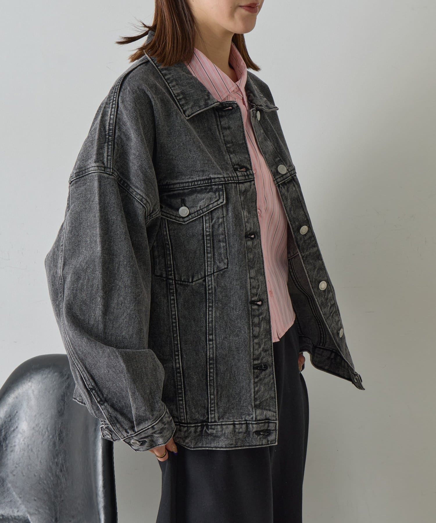 -goocy-(グーシー) ビッグシルエットデニムジャケット