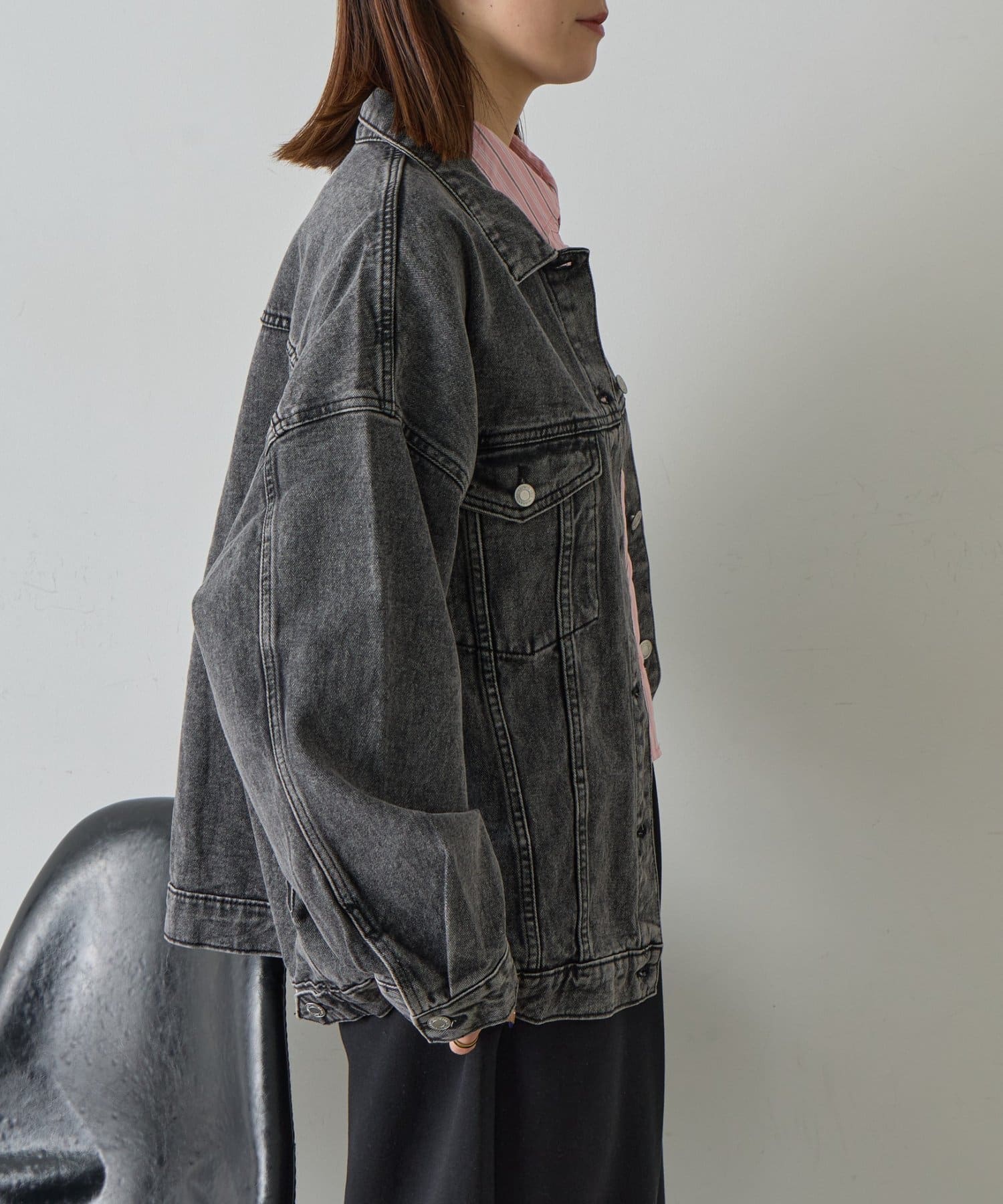 -goocy-(グーシー) ビッグシルエットデニムジャケット