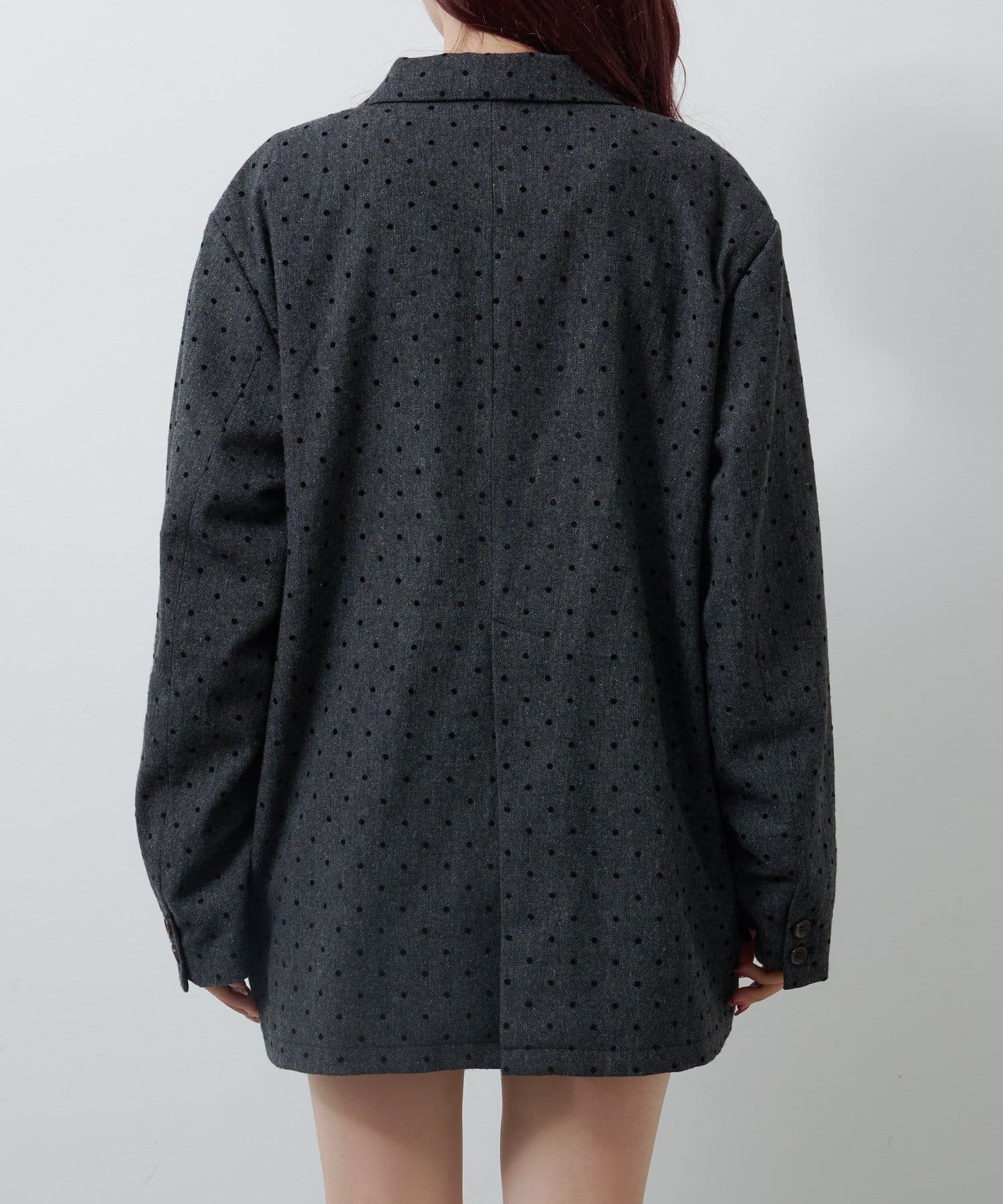 Kastane(カスタネ) 【セットアップ対応】ドットツイードジャケット