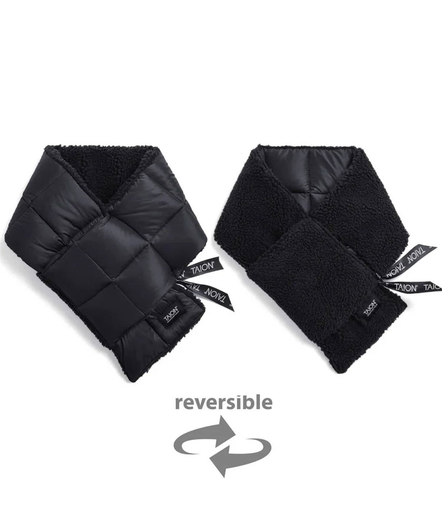 FREDY & GLOSTER(フレディ アンド グロスター) 【TAION/タイオン】マウンテン リバーシブル ダウン×ボア マフラー