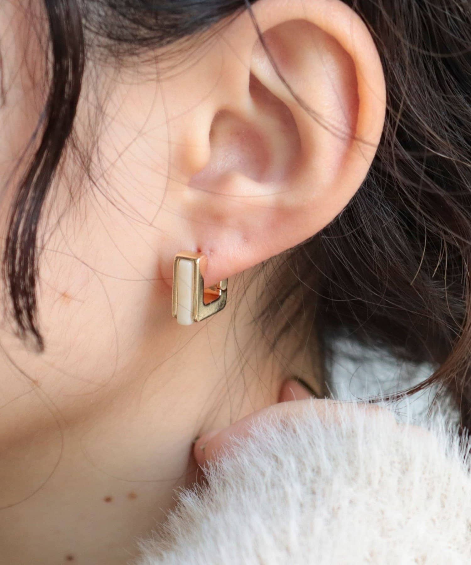 FREDY & GLOSTER(フレディ アンド グロスター) スクエアワンタッチピアス