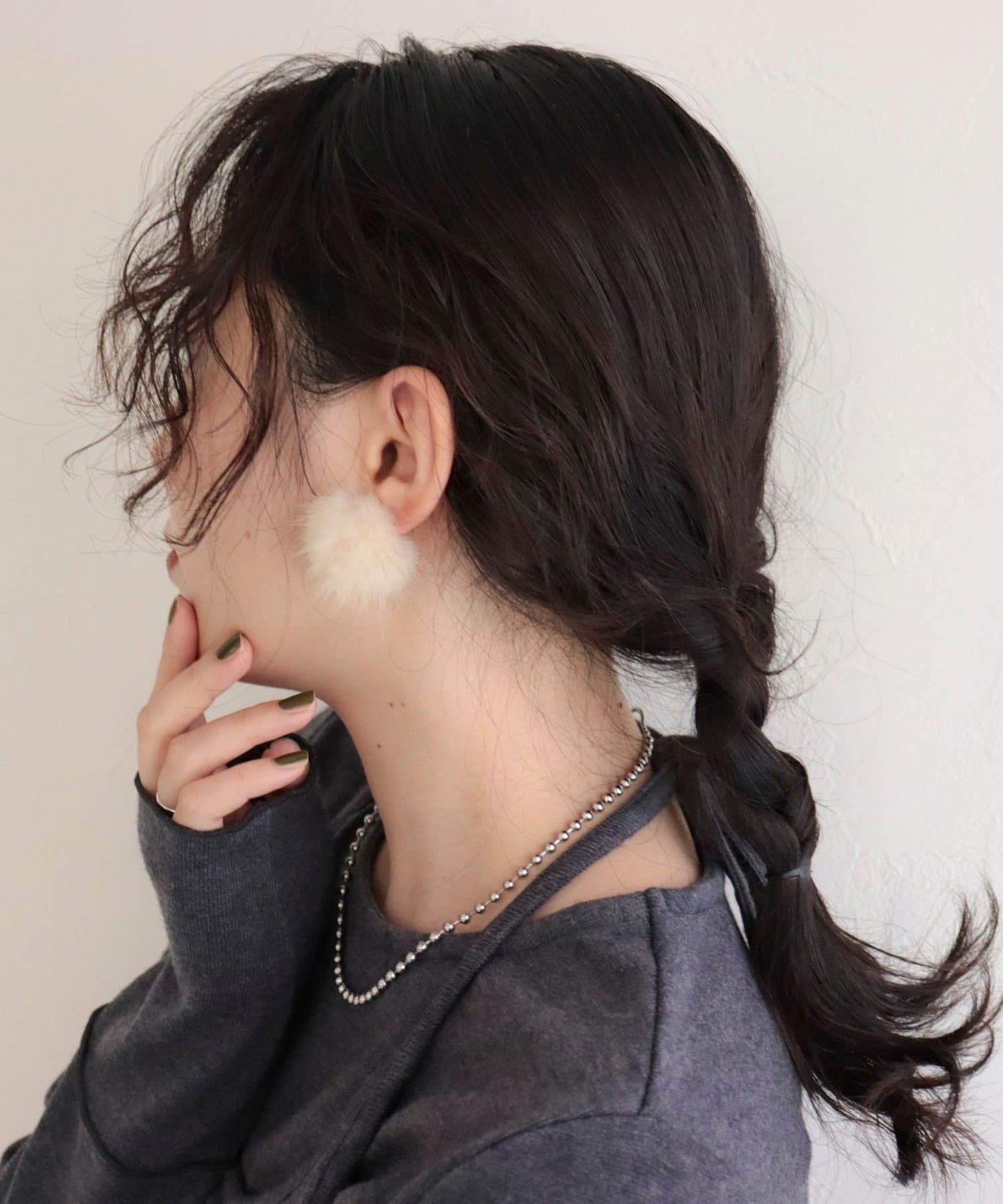 FREDY & GLOSTER(フレディ アンド グロスター) ミンクファーピアス