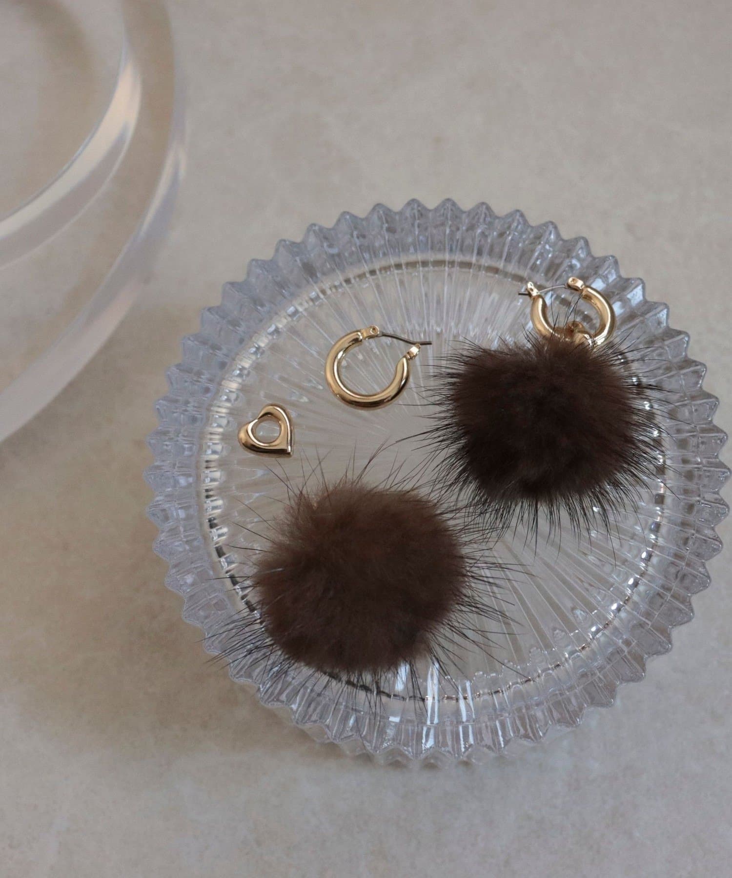 FREDY & GLOSTER(フレディ アンド グロスター) ミンクファーカスタムフープピアス