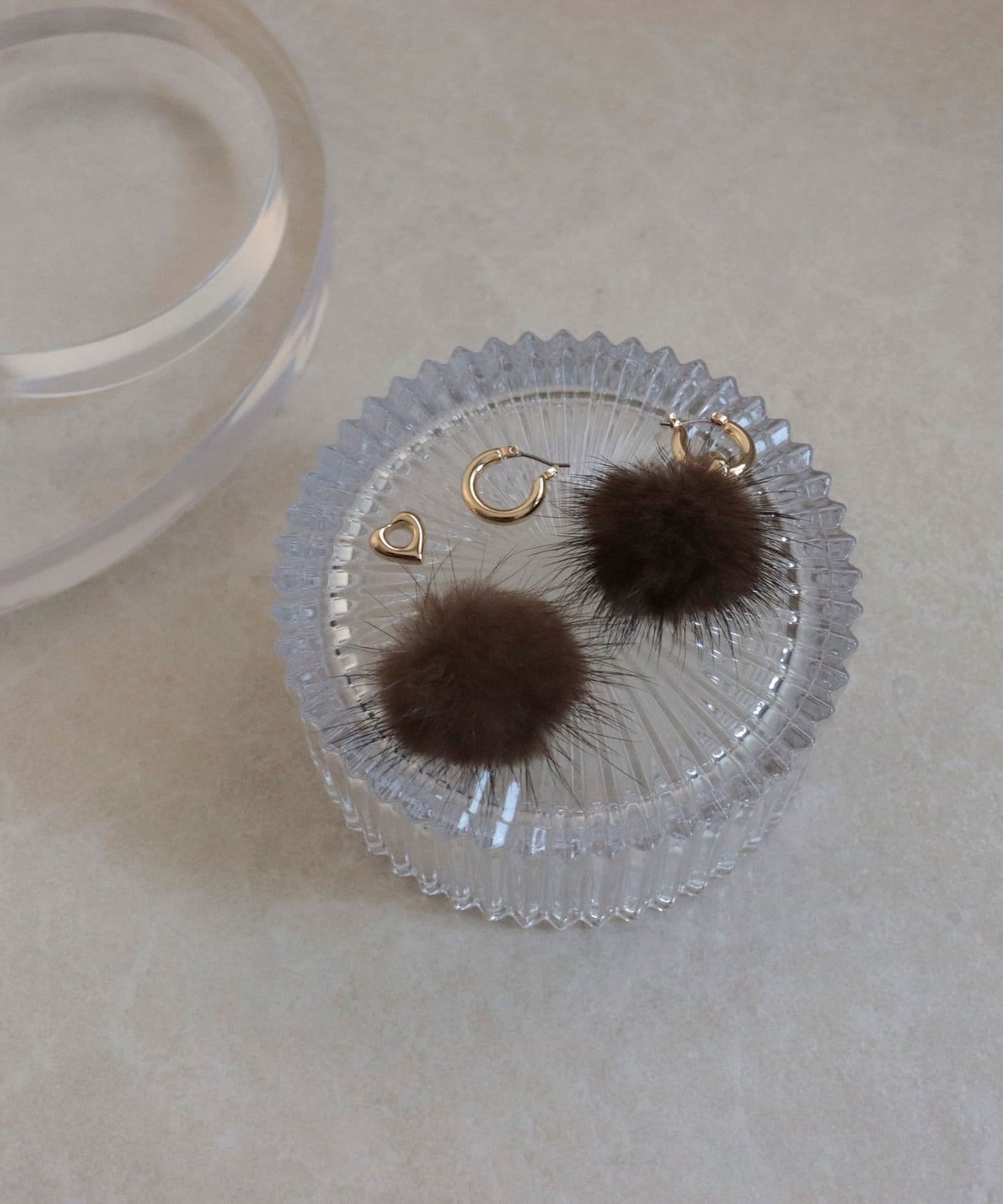 FREDY & GLOSTER(フレディ アンド グロスター) ミンクファーカスタムフープピアス