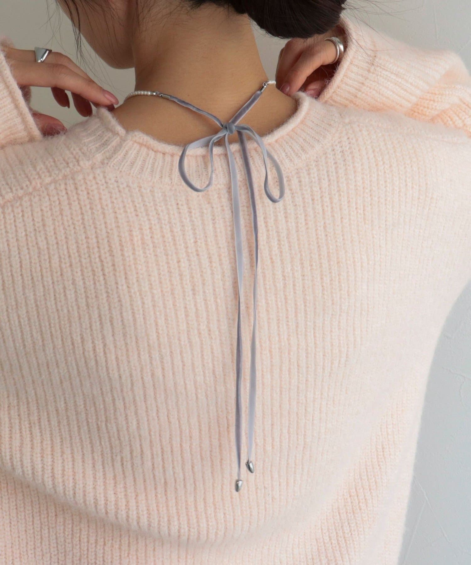 FREDY & GLOSTER(フレディ アンド グロスター) 小粒パールリボンネックレス