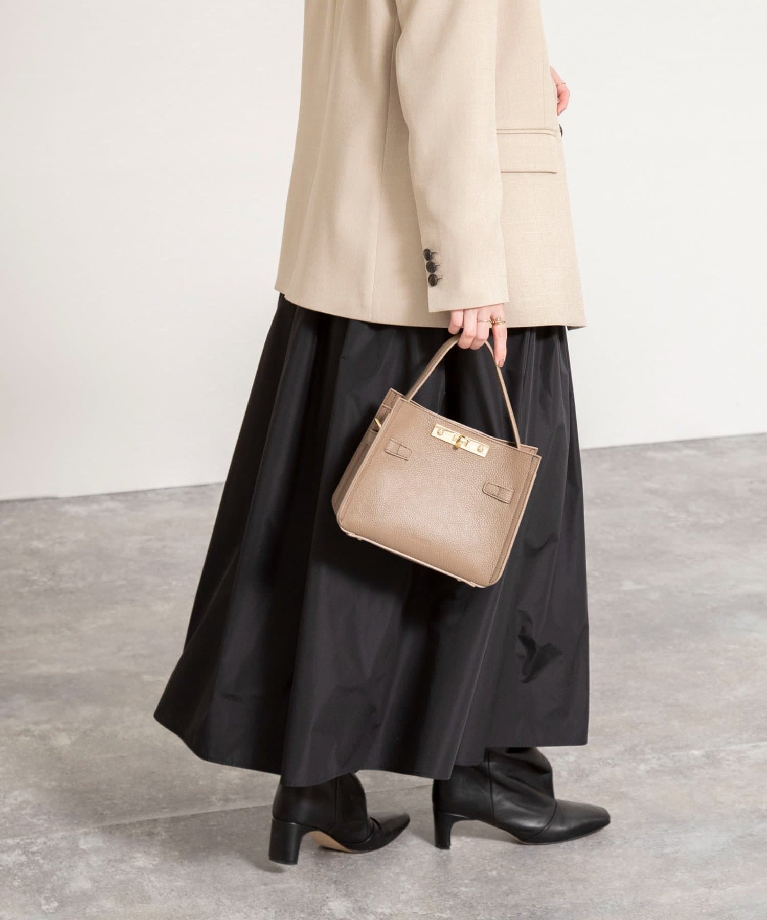 NOLLEY'S(ノーリーズ) ウォッシャブルメモリータフタロングスカート