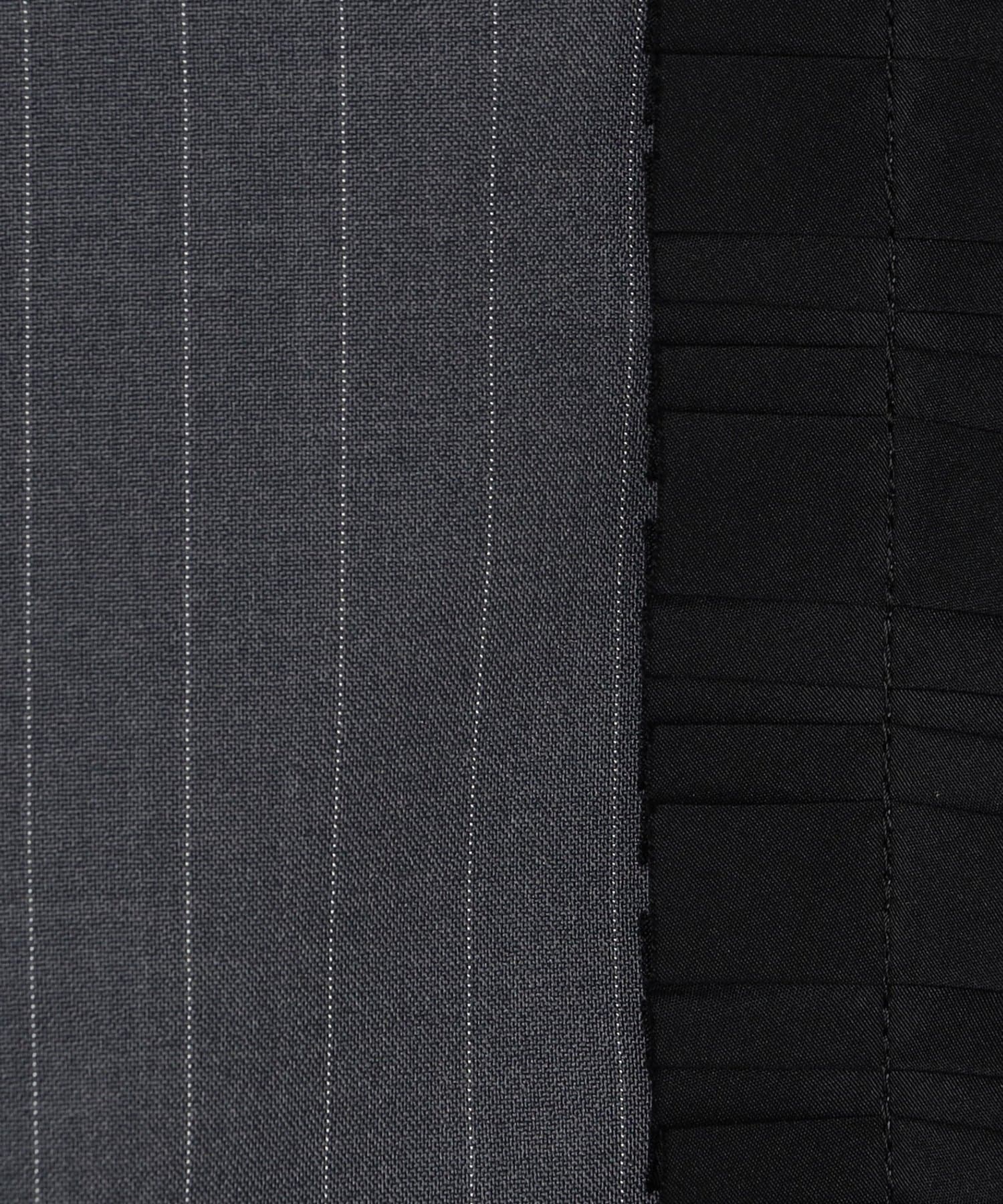 NOLLEY'S(ノーリーズ) 《セットアップ対応》ウォッシャブル衿プリーツペプラムブラウス