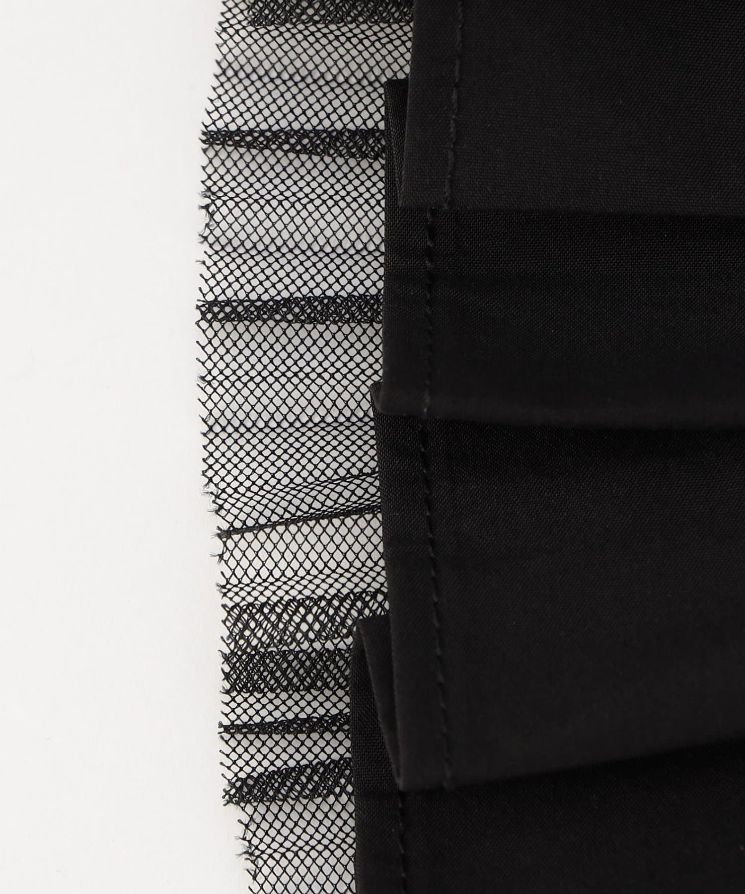 NOLLEY'S(ノーリーズ) タフタ＆チュールプリーツつけ襟