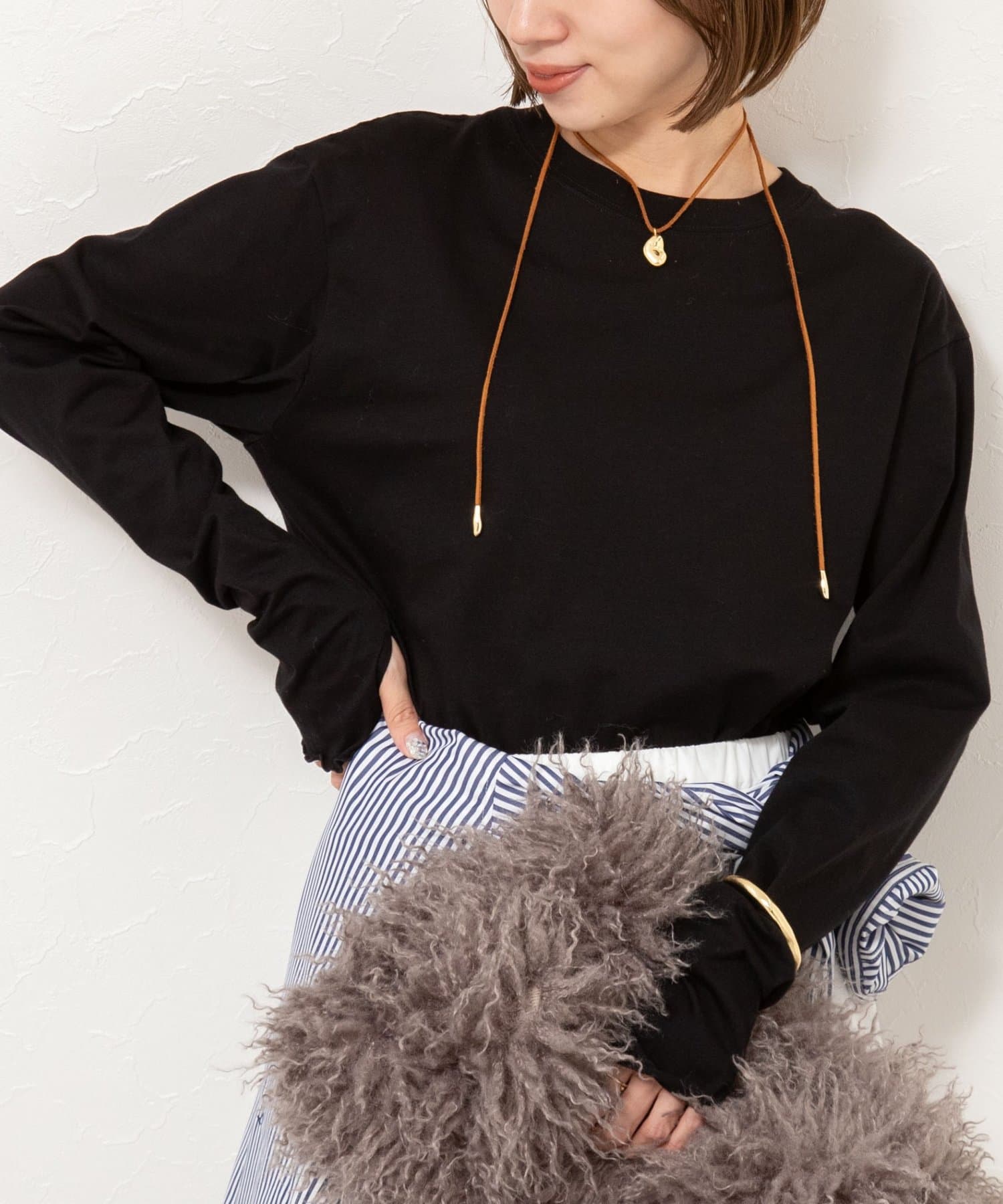 NOLLEY'S(ノーリーズ) ウォッシャブルオーガニックコットンロンT