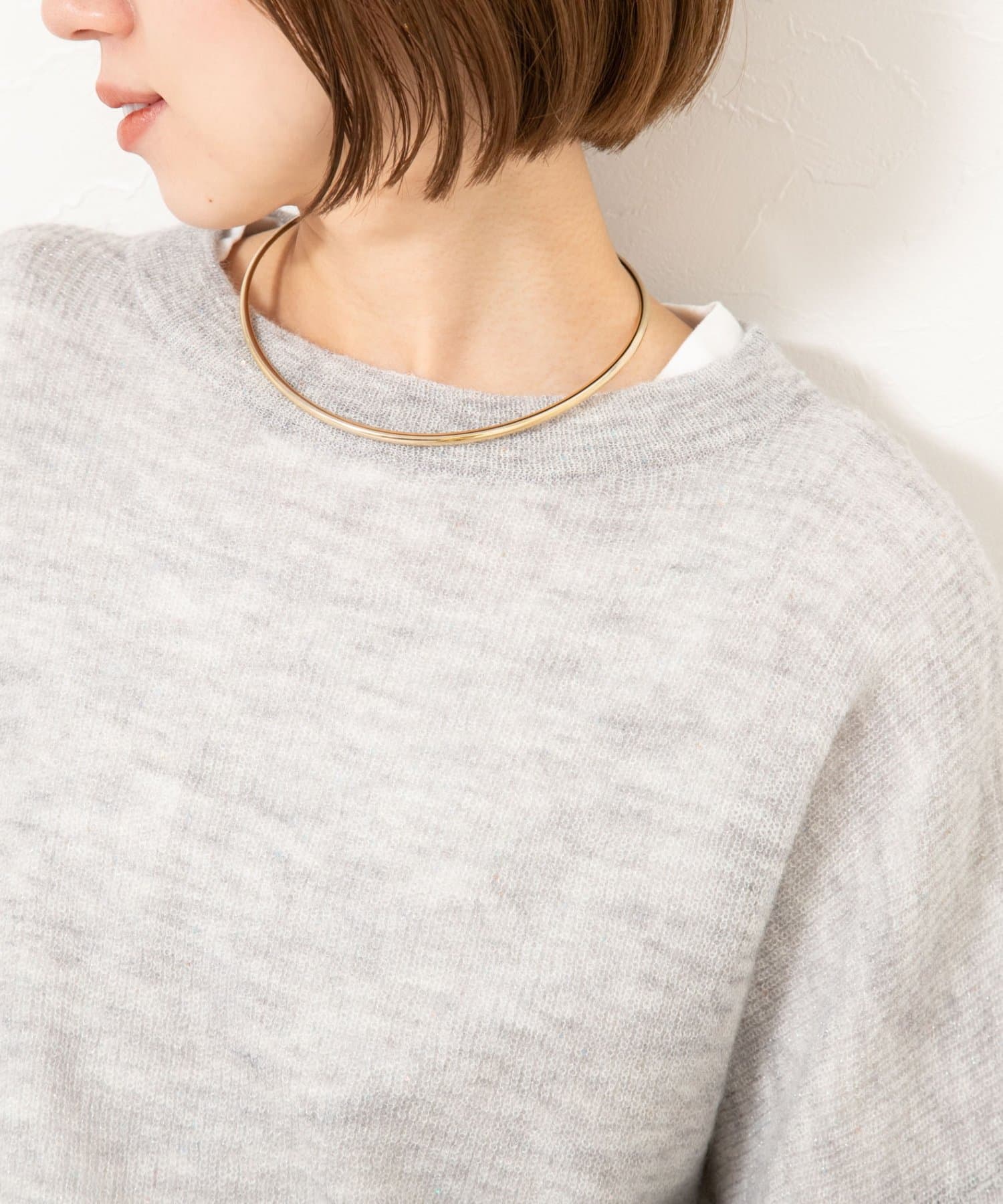 NOLLEY'S(ノーリーズ) 《手洗い可能》スパンコールプルオーバー