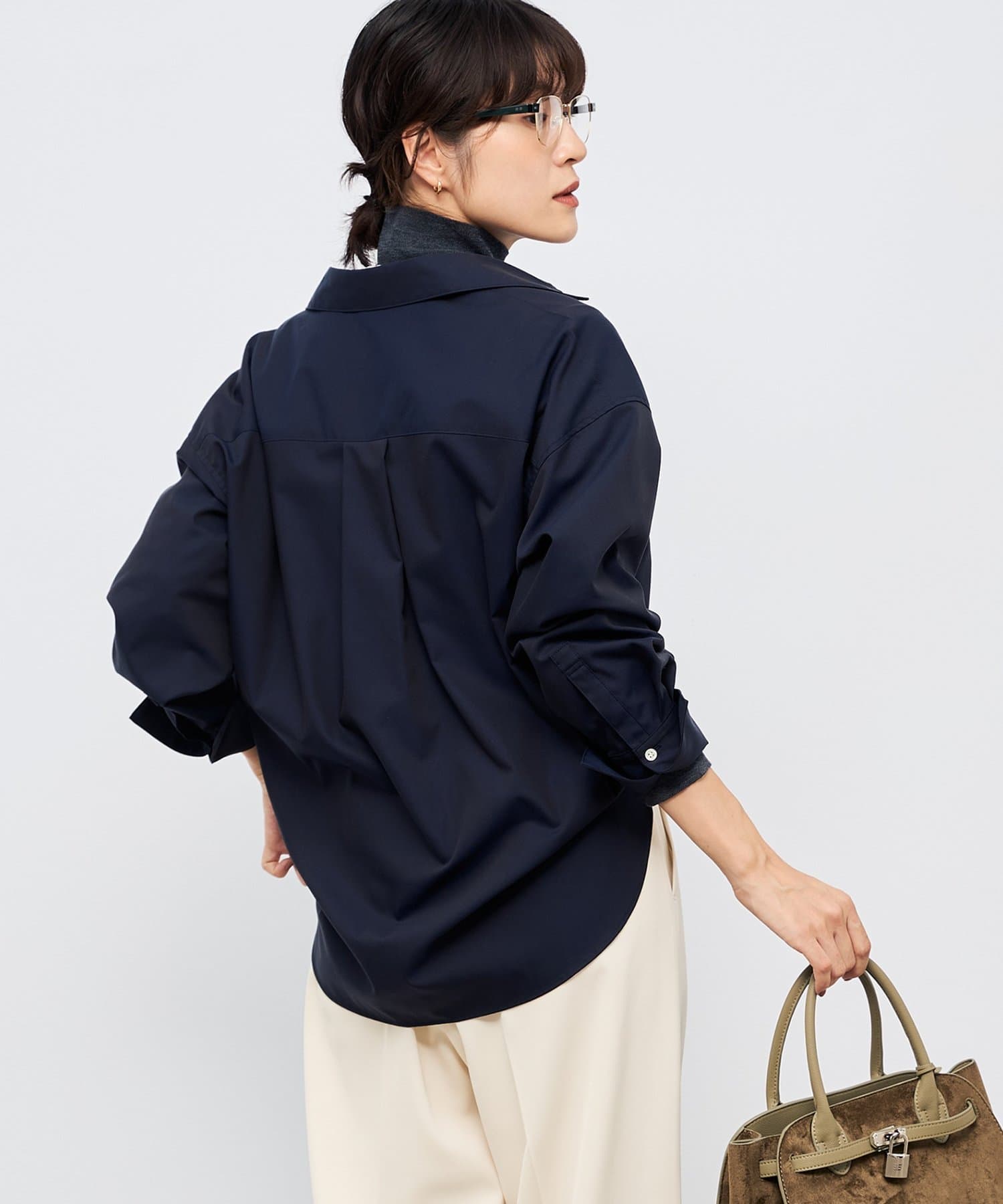 NOLLEY'S(ノーリーズ) 【一部WEB限定カラー】ウォッシャブルオックス2WAYシャツ