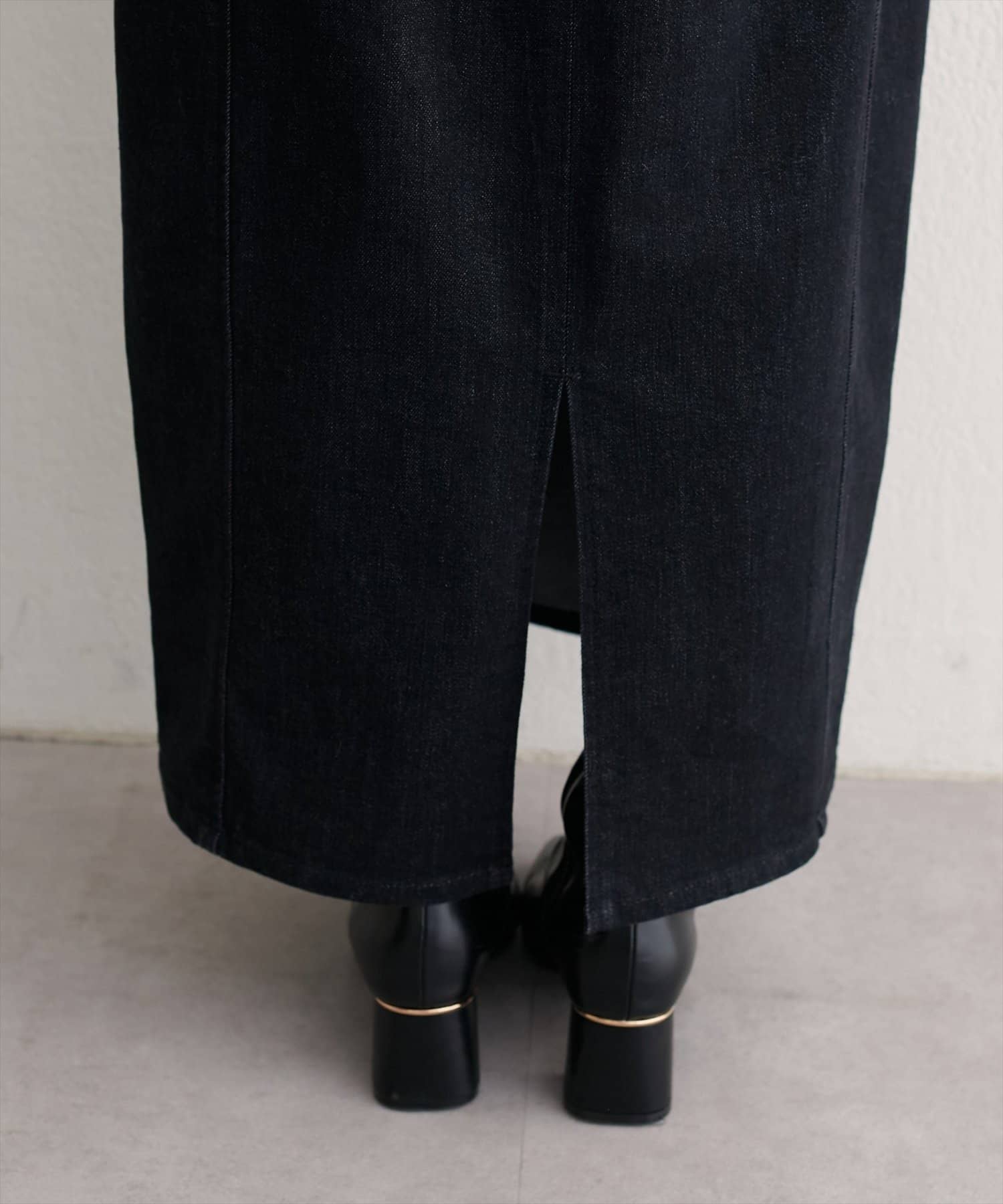 NICE CLAUP / OLIVE des OLIVE OUTLET(ナイスクラップ  / オリーブ デ オリーブ アウトレット) 【natural couture】コルセットベルトデニムスカート