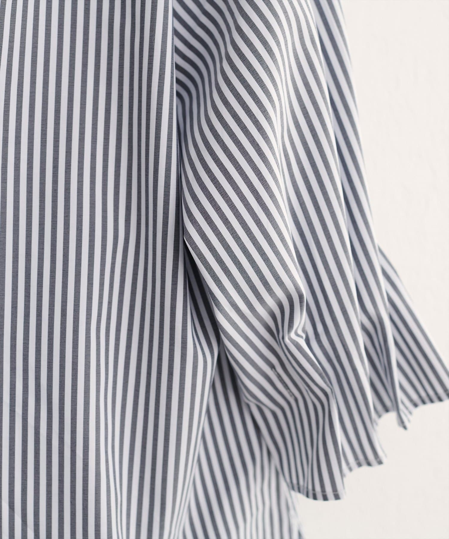 NICE CLAUP / OLIVE des OLIVE OUTLET(ナイスクラップ  / オリーブ デ オリーブ アウトレット) 【natural couture】麻レーヨンタック袖ブラウス