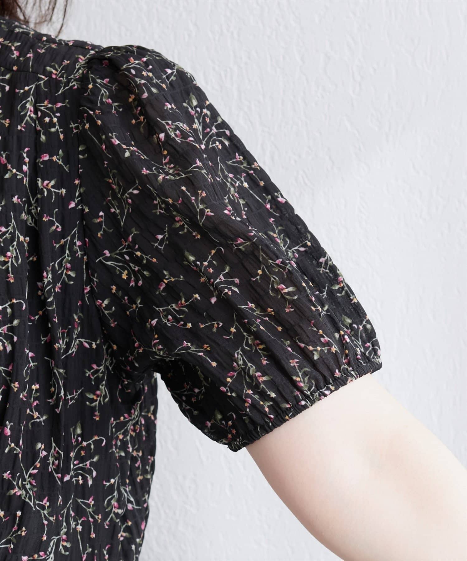 NICE CLAUP / OLIVE des OLIVE OUTLET(ナイスクラップ  / オリーブ デ オリーブ アウトレット) 【natural couture】コード切り替えギャザーワンピース