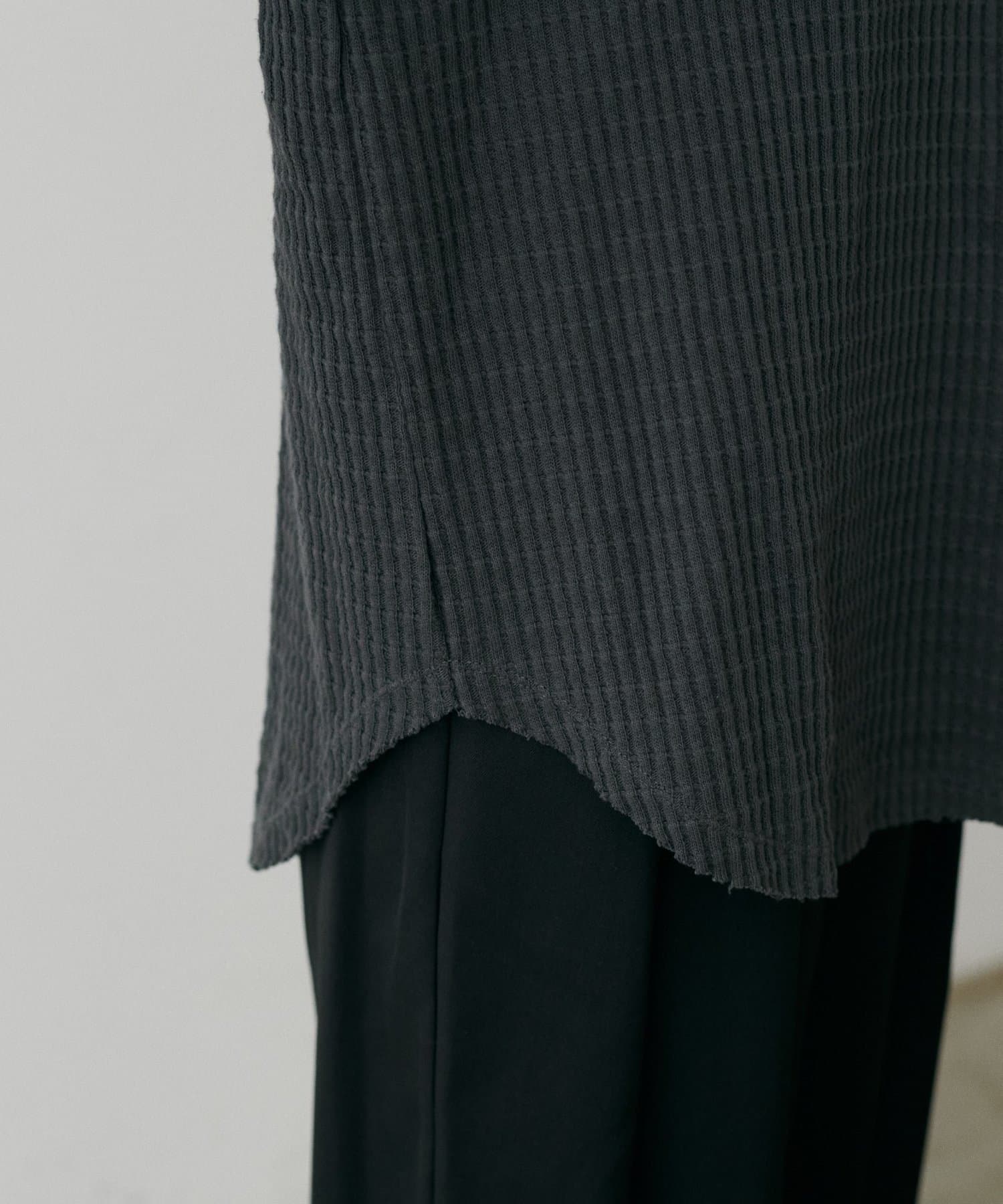 NICE CLAUP / OLIVE des OLIVE OUTLET(ナイスクラップ  / オリーブ デ オリーブ アウトレット) 【LARUTA】長袖ワッフルカットソーTee