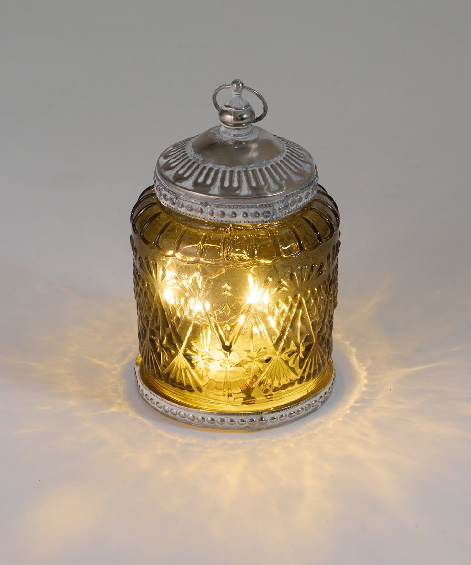 salut!(サリュ) 《WEB限定再入荷》アンティークガラスLEDランタン/フレンチモロッコ