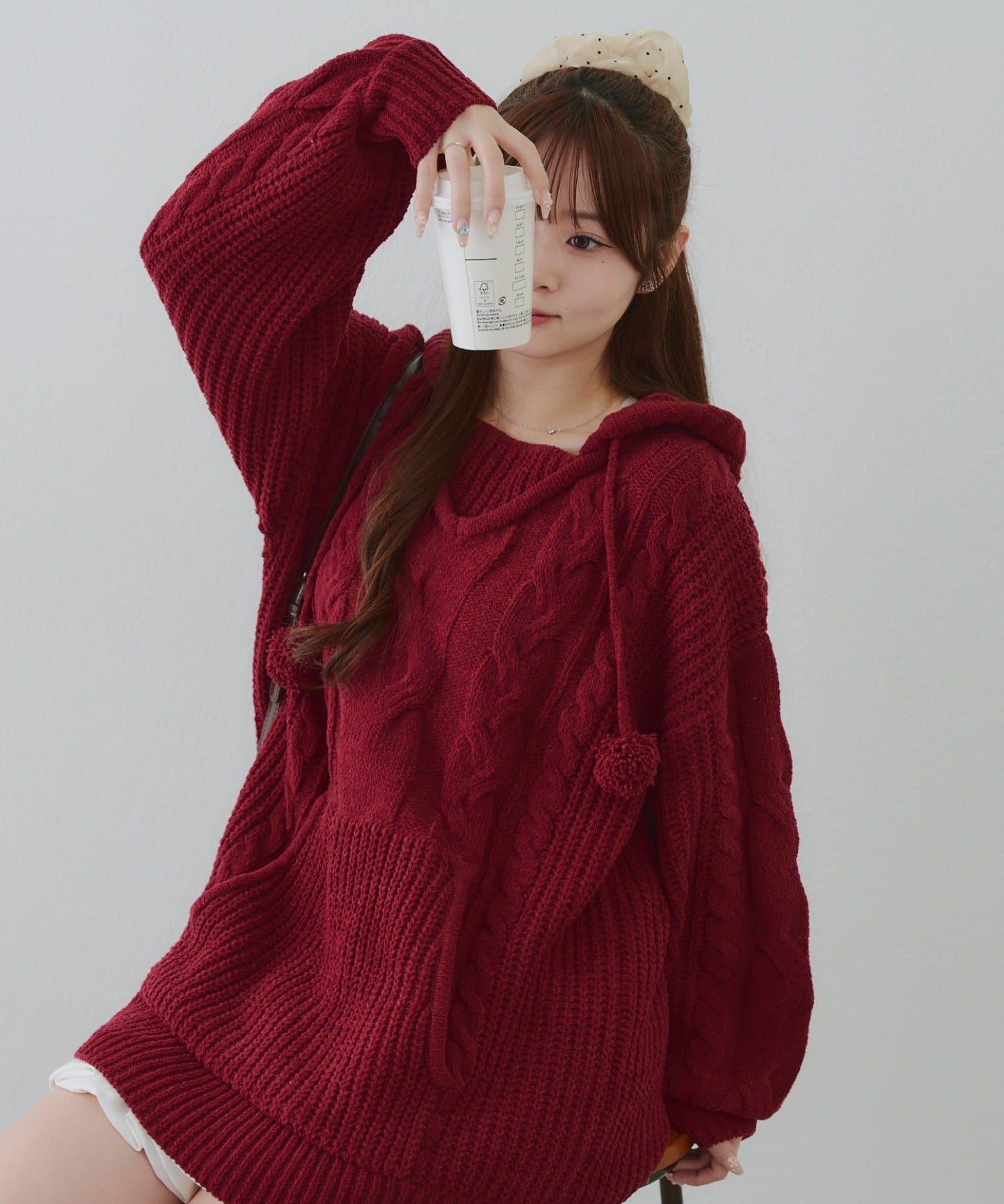 Remind me and forever(リマインドミーアンドフォーエバー) モールケーブルフーディーミニワンピース