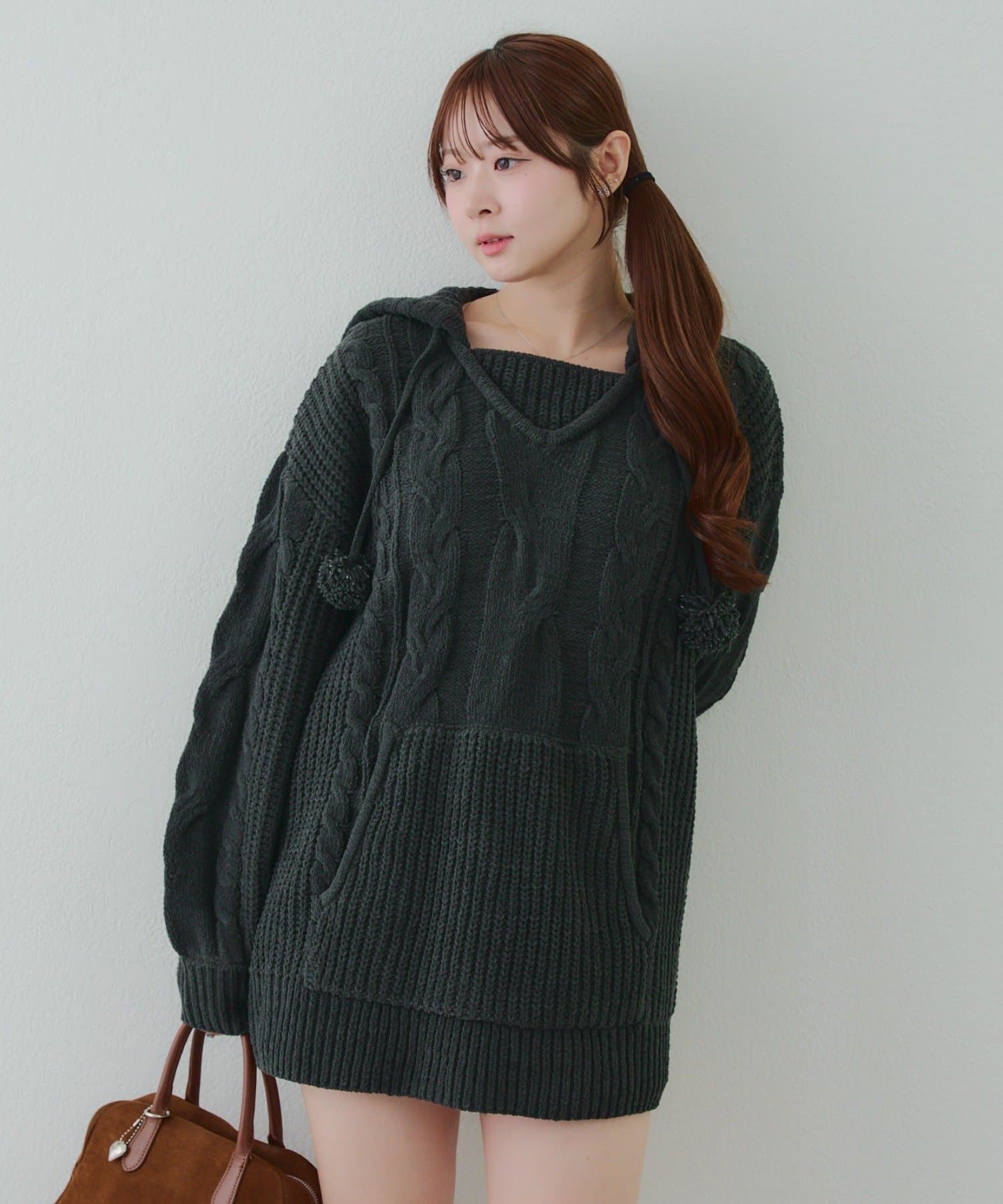 Remind me and forever(リマインドミーアンドフォーエバー) モールケーブルフーディーミニワンピース