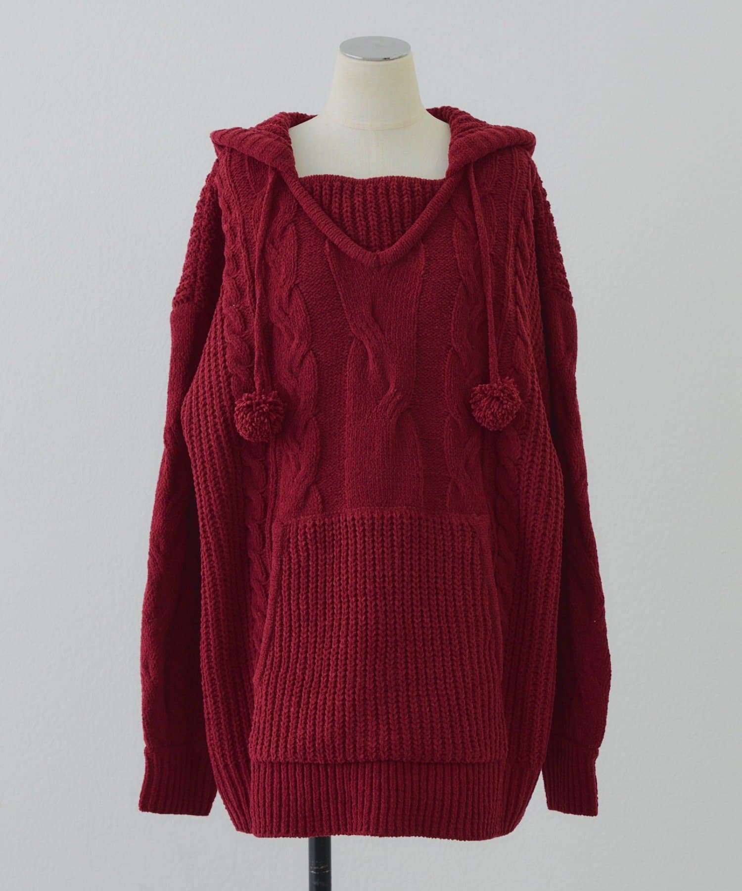 Remind me and forever(リマインドミーアンドフォーエバー) モールケーブルフーディーミニワンピース