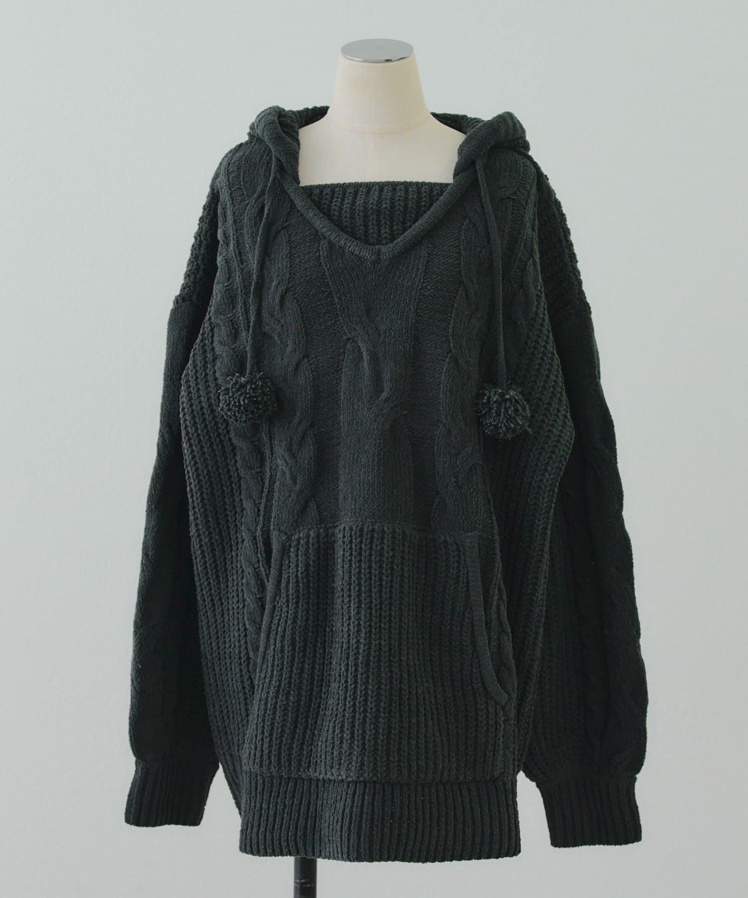 Remind me and forever(リマインドミーアンドフォーエバー) モールケーブルフーディーミニワンピース